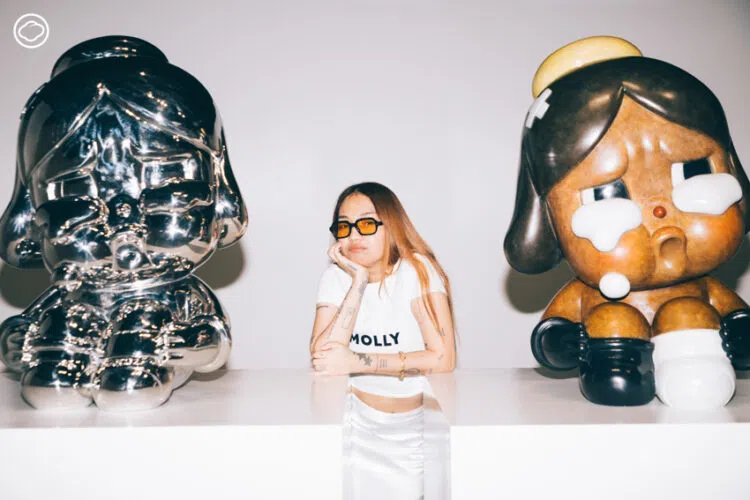 泰国潮玩艺术家Molly去年在曼谷举办展览。（互联网）