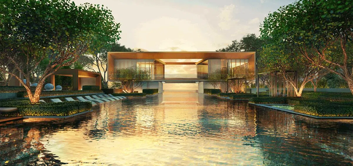 50米长的无边界泳池。（图/PERFECT TEN提供）