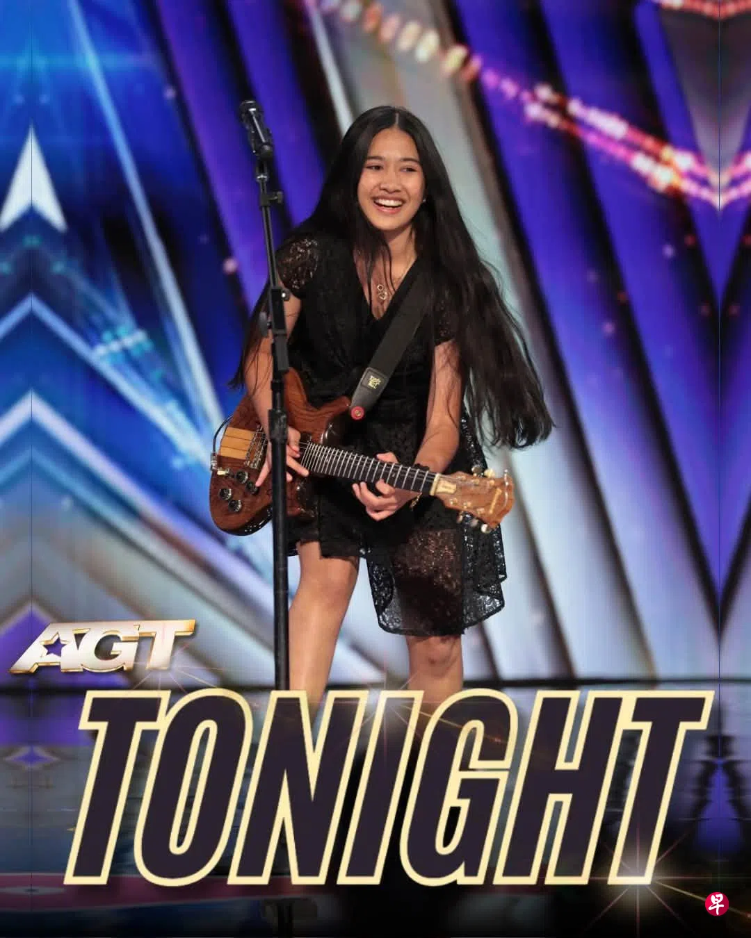 16岁泰国少女拉蒂甘凭借亮眼的吉他演奏，在美国选秀节目《美国达人》爆红，相关视频观看量已突破2亿次。 （取自Nene Royal脸书）