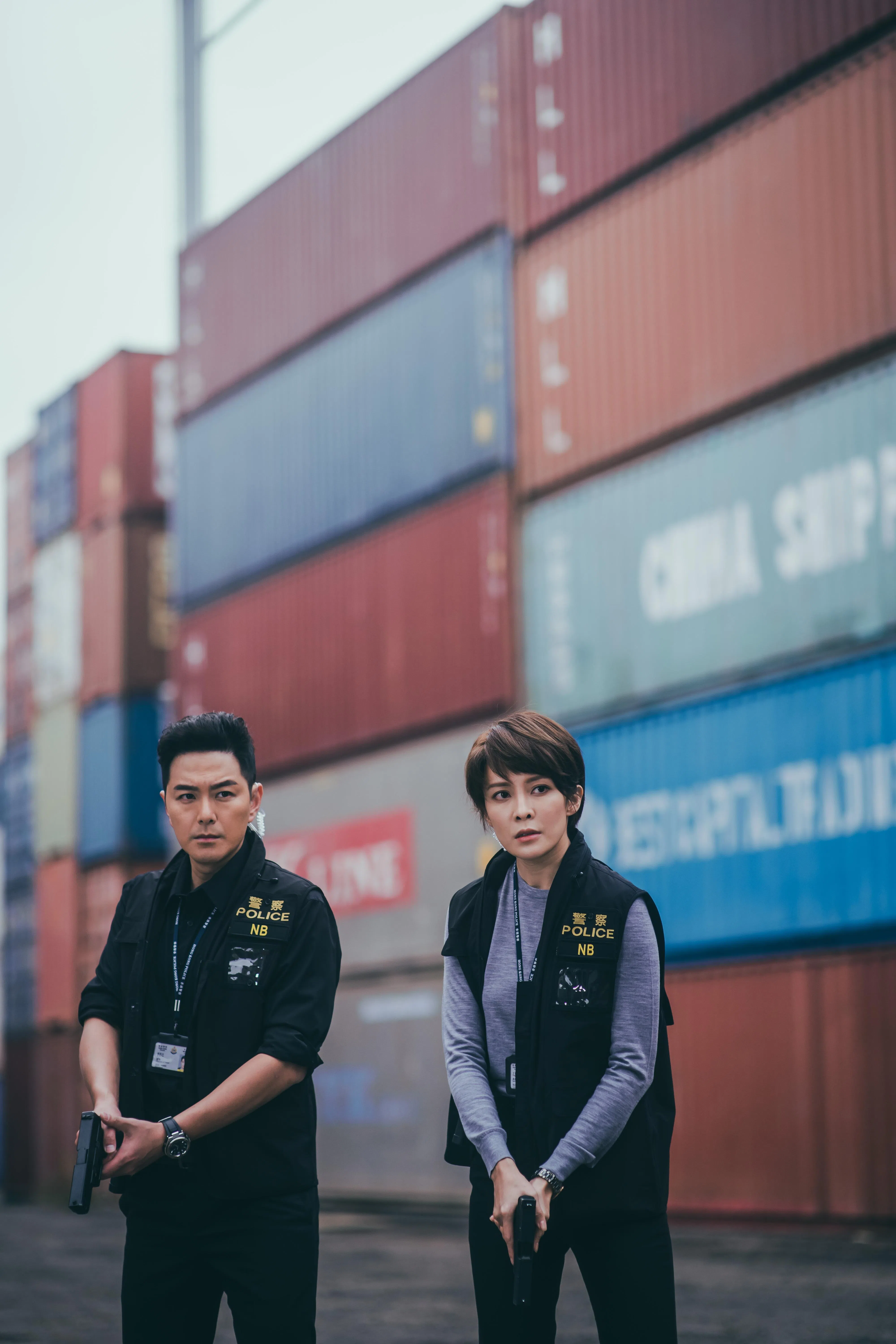 萧正楠（左）和张曦雯初登场时是一对昔日情侣。（TVB提供）
