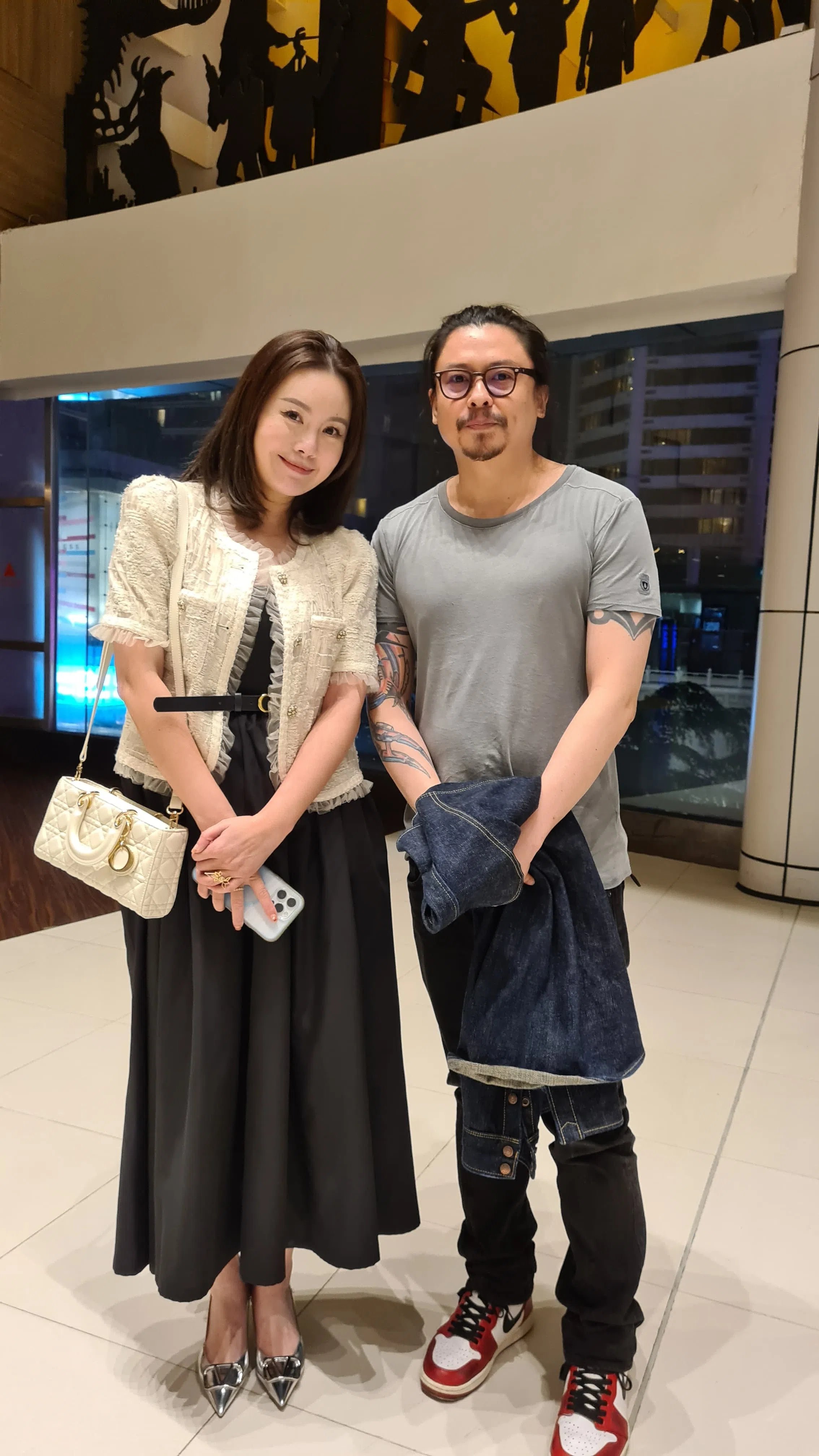 《追忆》女主角乐瑶（左）和导演郭惊觉。（受访者提供）