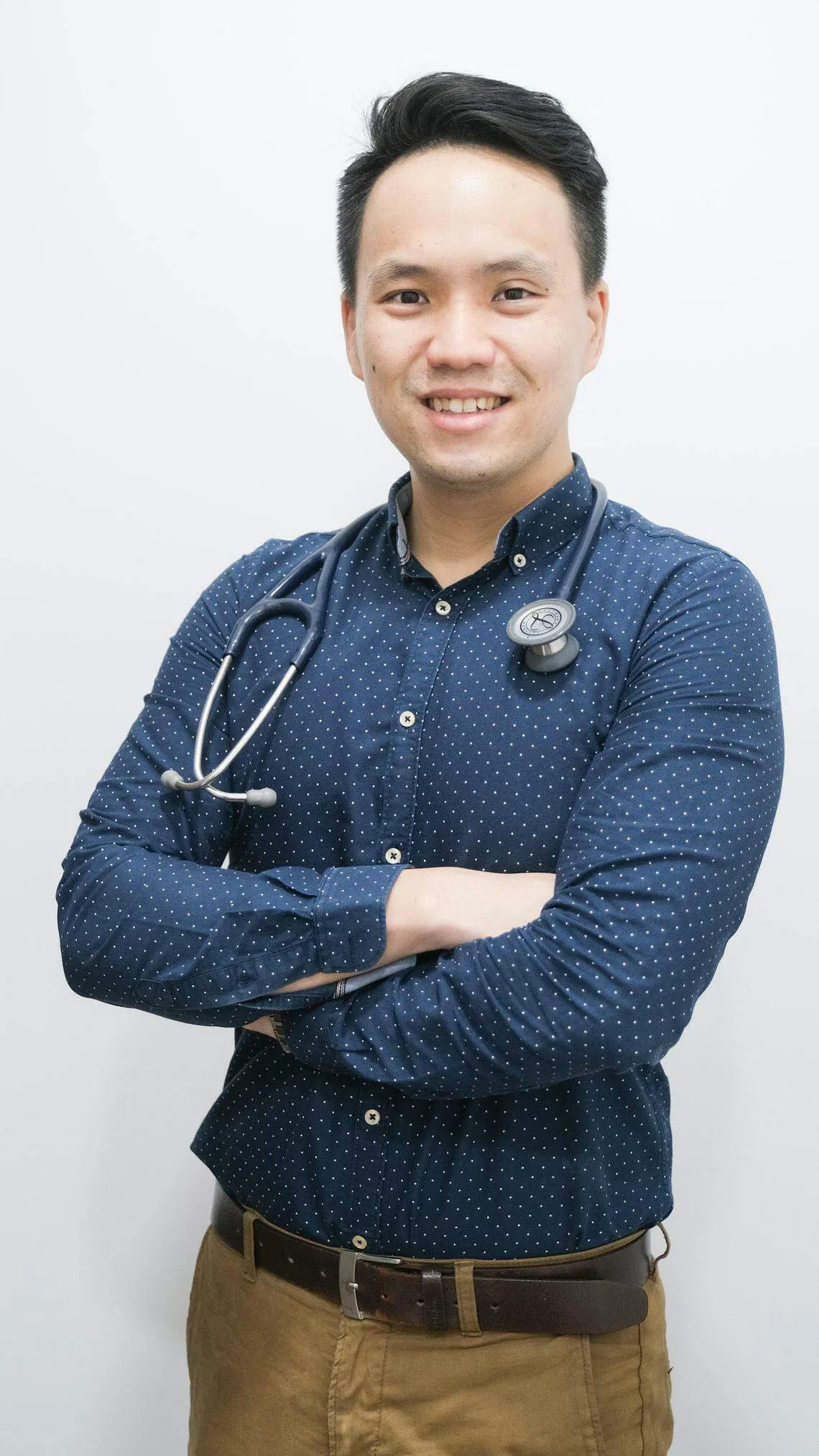 孔振宇医生说，即使伴侣感染HIV病毒，也有可能生下不带病毒的孩子。（受访者提供）