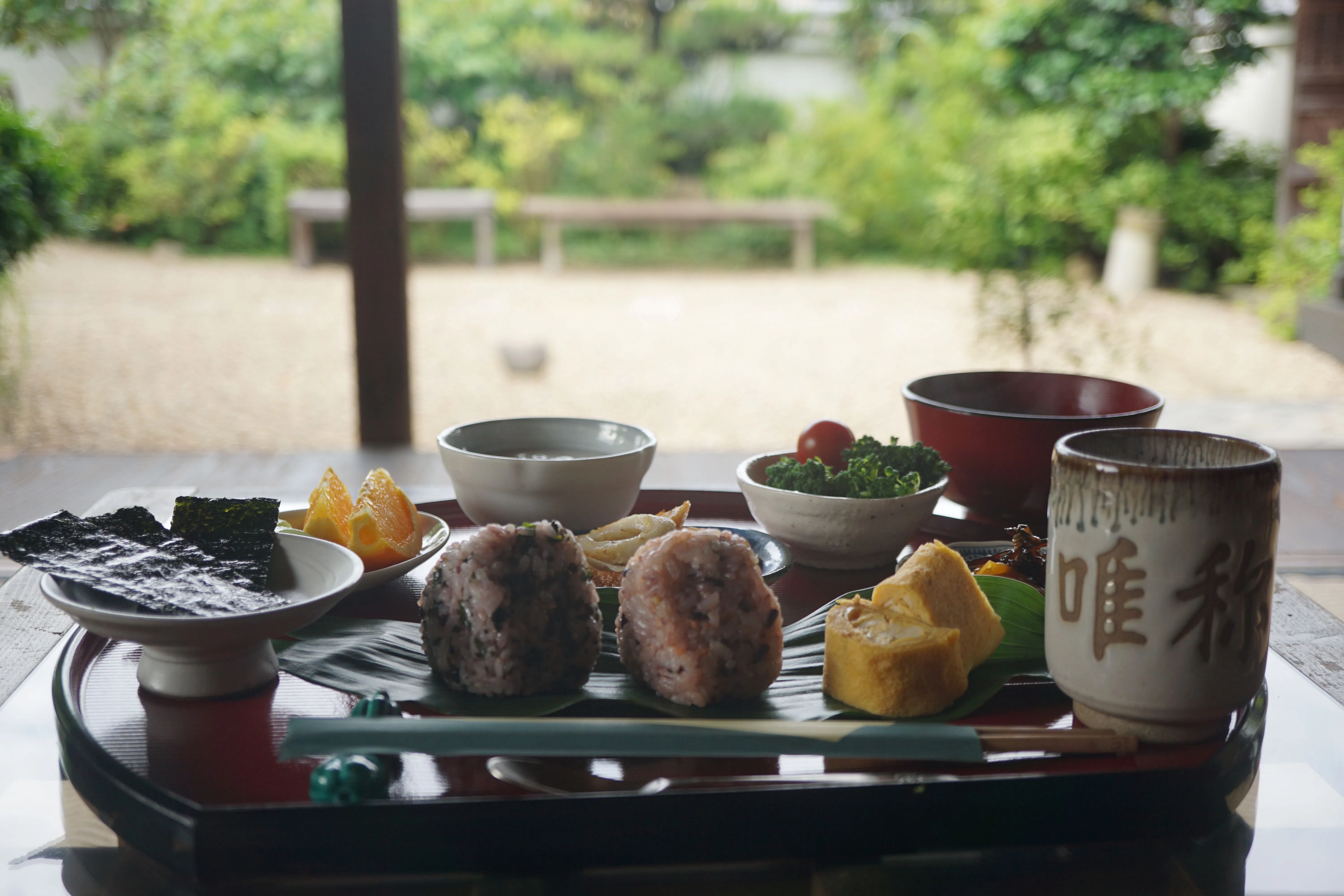 A breakfast lovingly prepared by Noriko’s family.（Photo: Ye Huanling）