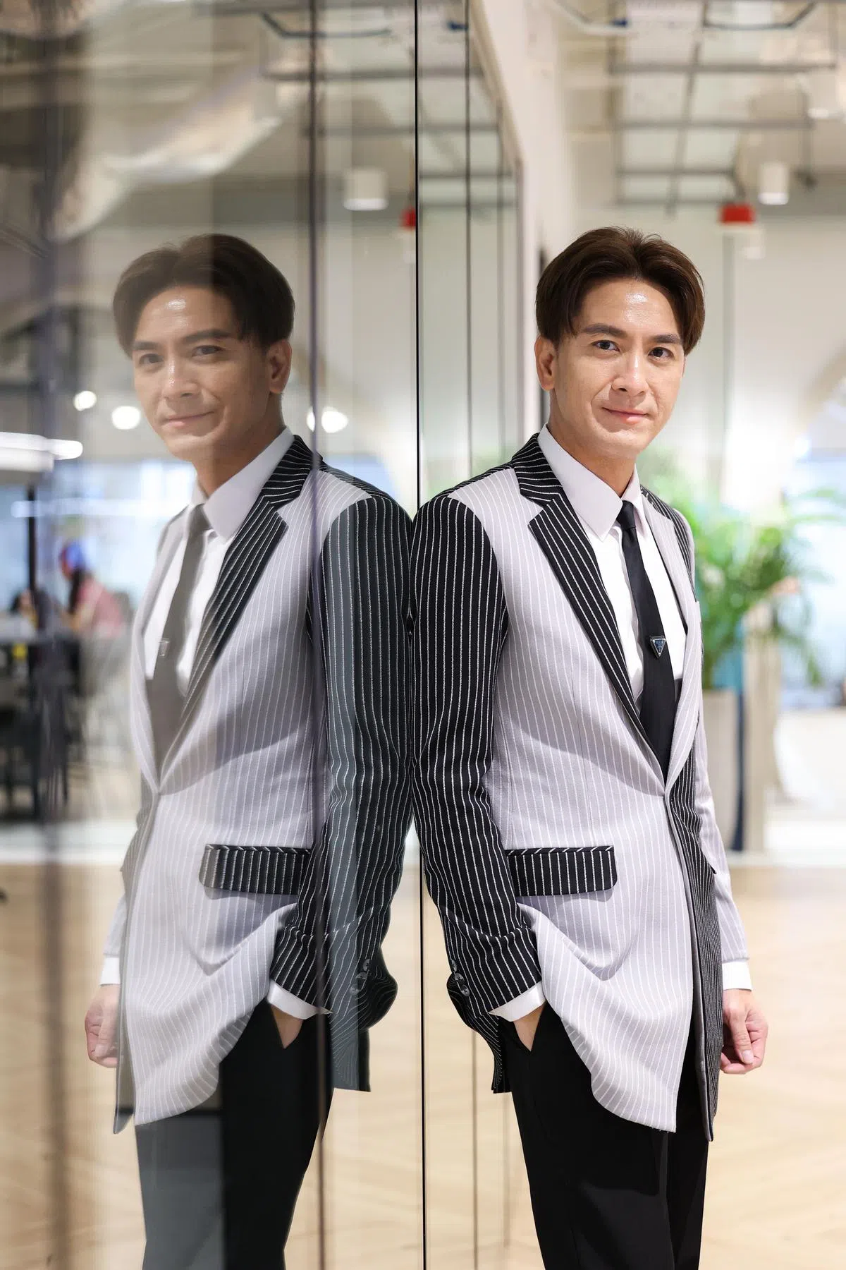 马国明透露跟汤洛雯“真的有想明年结婚”。（李冠卫摄）