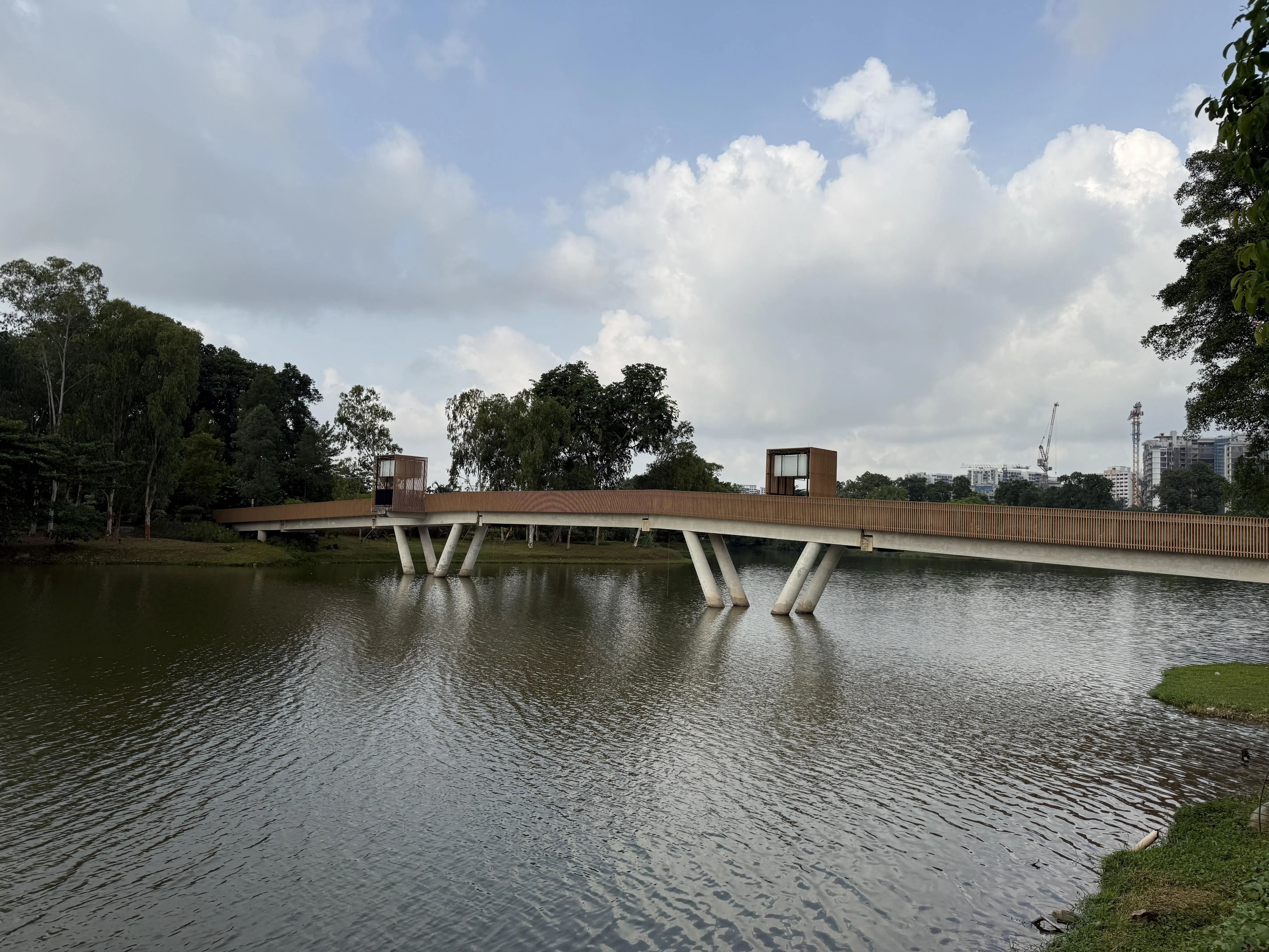 连接裕华园与星和园的Moonrise Bridge（升月桥）。（陈映蓁摄）