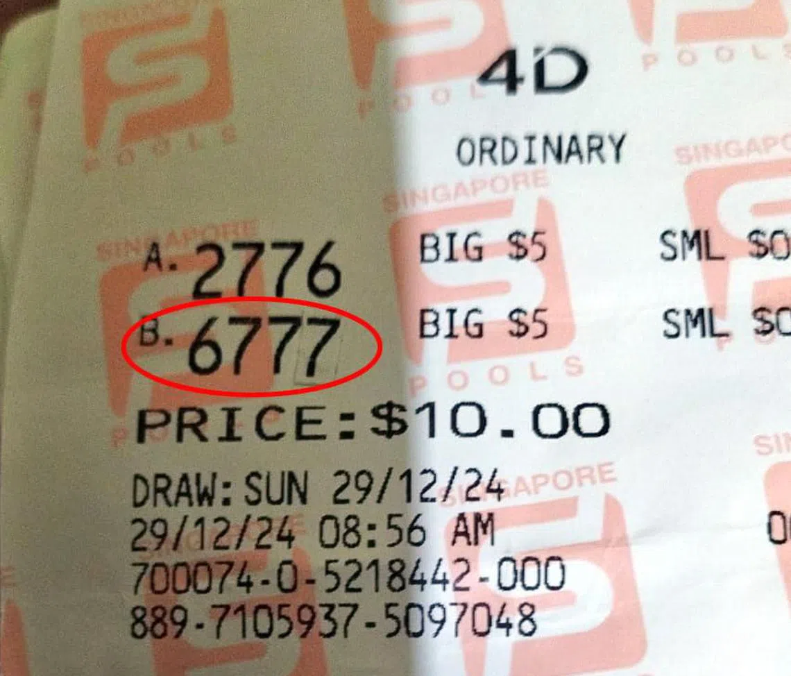 惊觉中奖票根被篡改拾“票”不昧叔忙销案| 联合早报