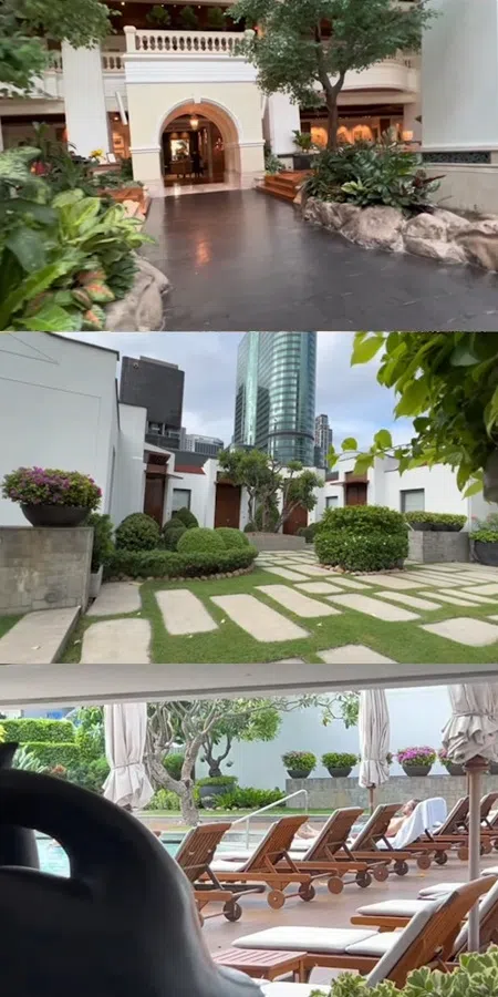 命案发生的酒店内景。（视频截图）