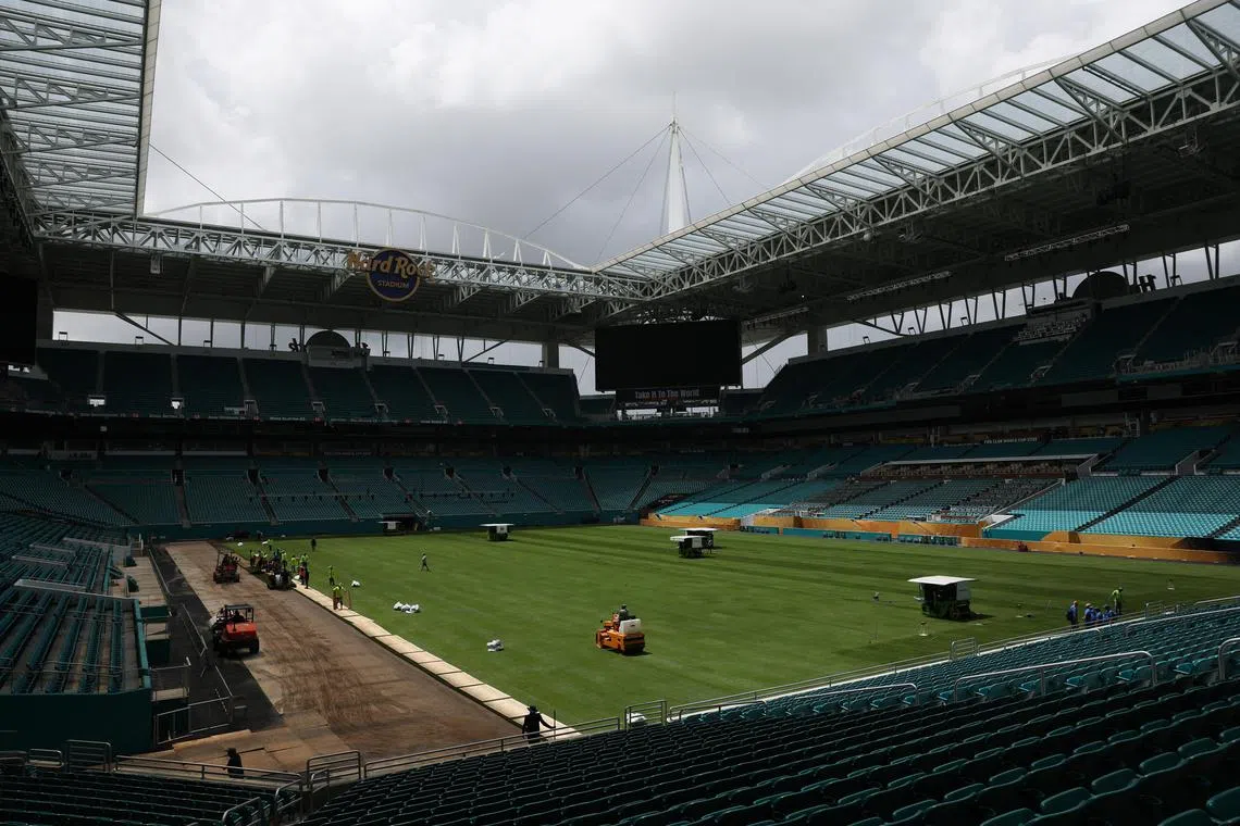 硬石体育场将举办世俱杯揭幕战，届时球场上座率有多少是焦点。（路透社）