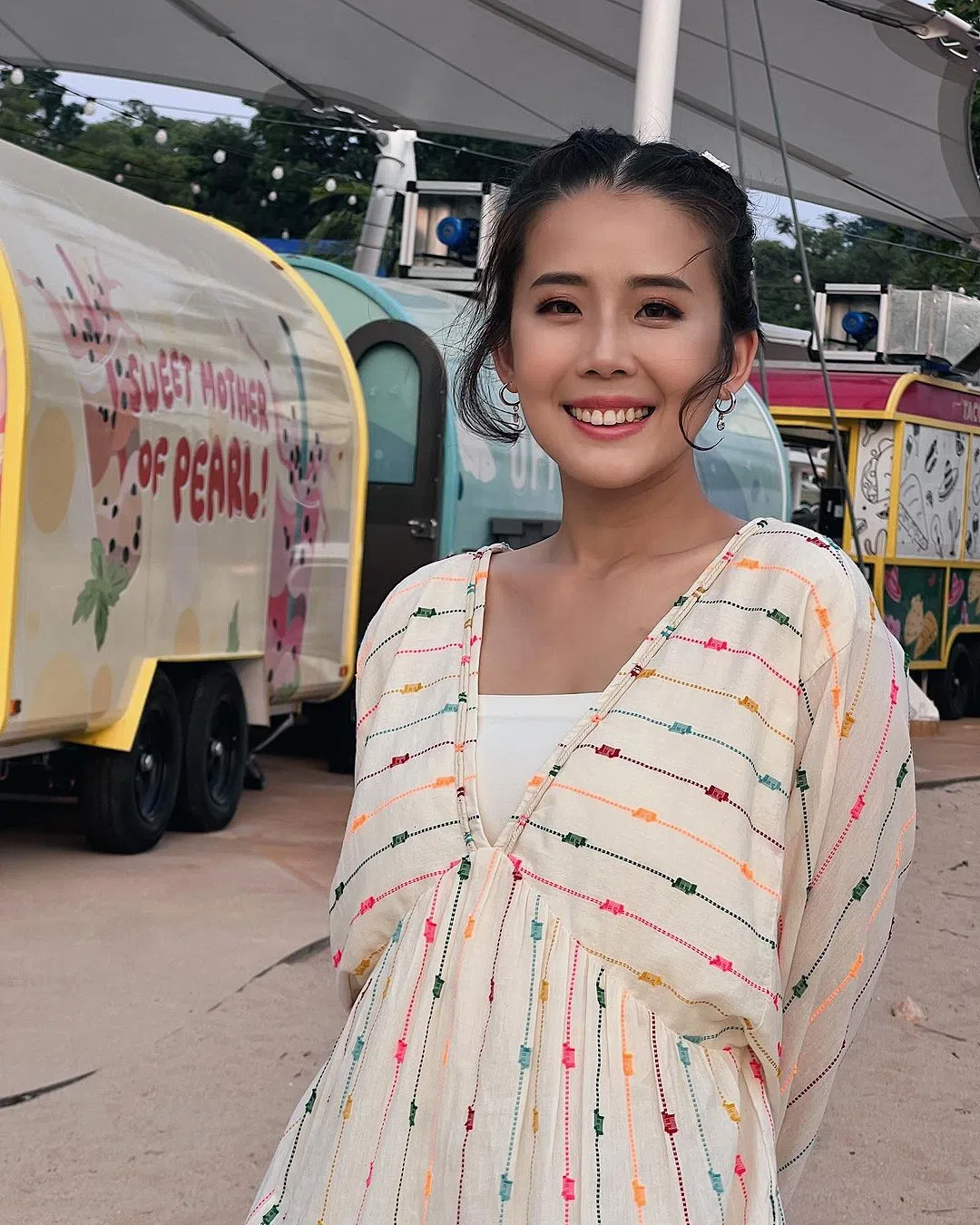 胡煜诗对于第一次到海外拍摄表示兴奋。（取自胡煜诗IG）