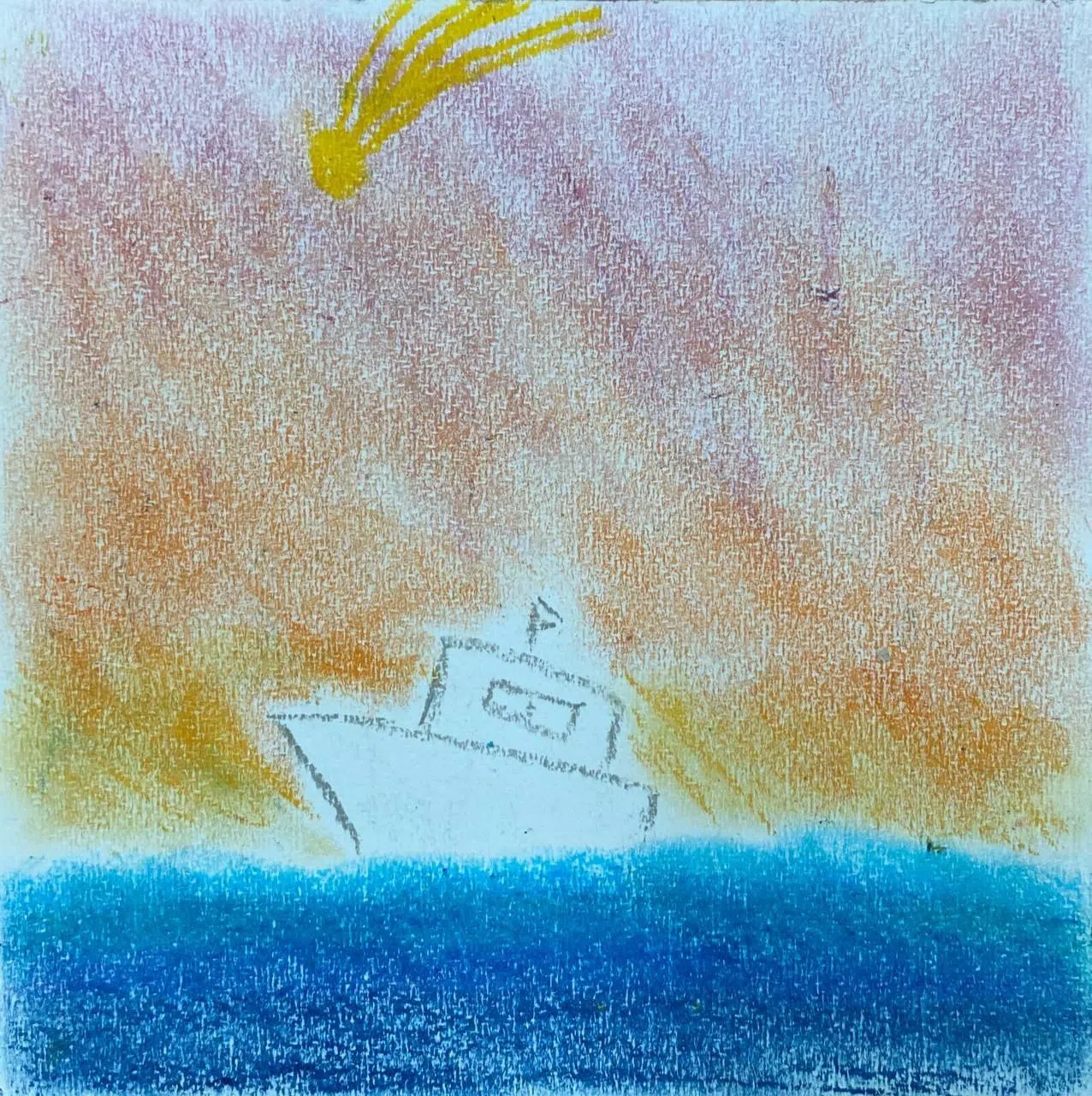 一名年长居民为主题“自豪”所创造出的和谐粉彩艺术作品。（SHINE青少儿童服务中心提供）