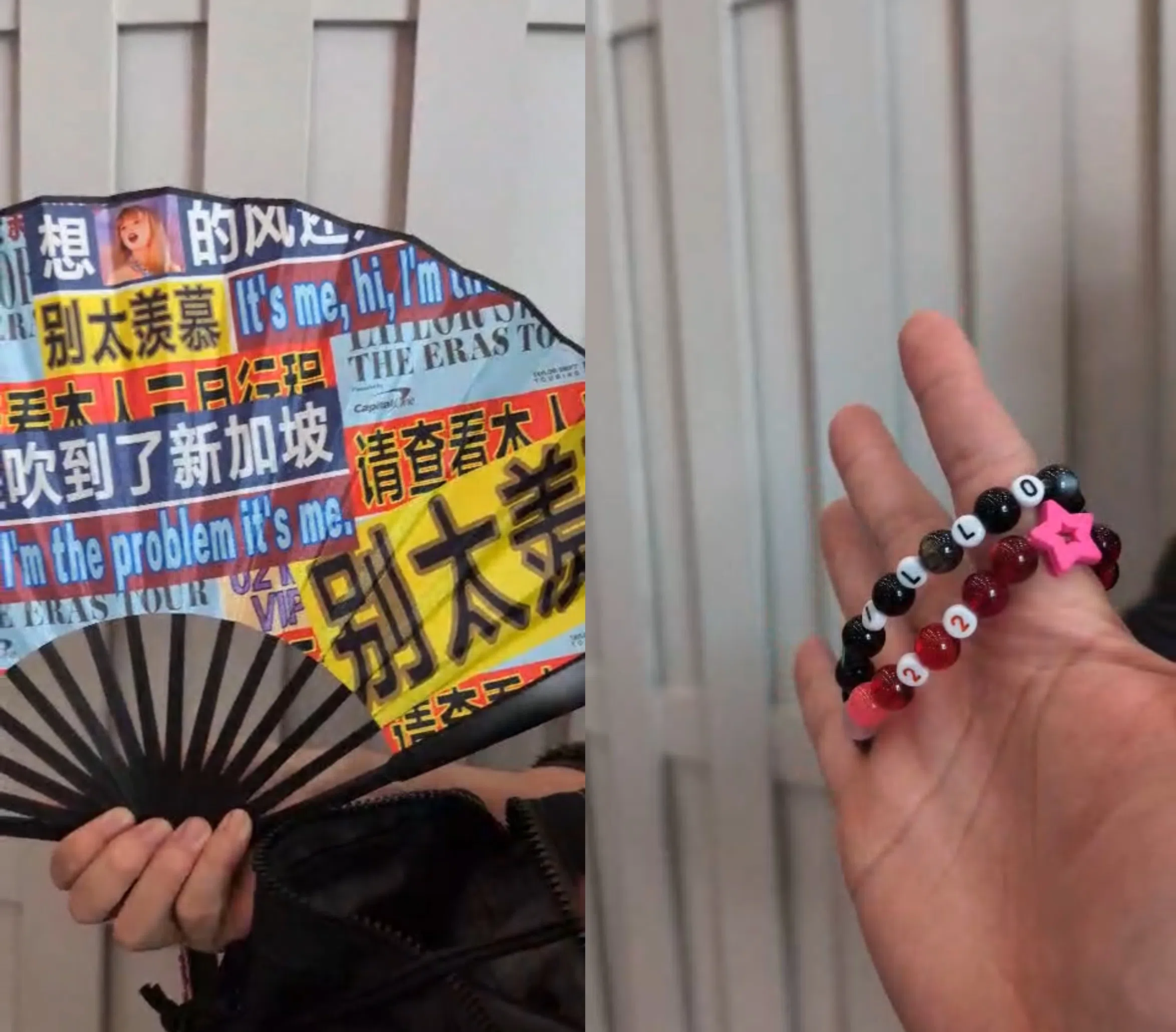 薛润泽制作一系列与泰勒丝相关的周边。（读者提供）