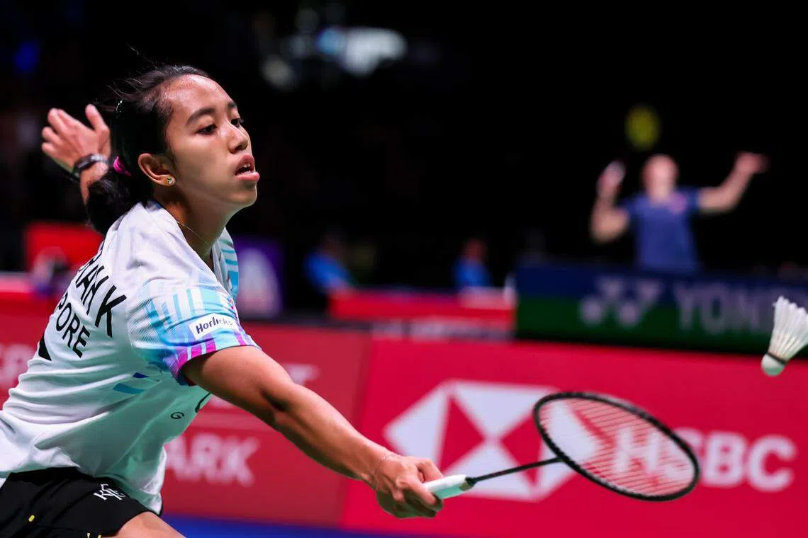 22岁的努尔因斯利亚首次参加世锦赛，奋战三局落败。（Badmintonphoto提供）