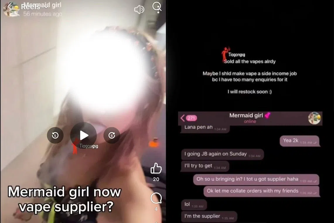 据网上流传的聊天记录及限时动态截图显示，黄尤尼斯不仅发布自己吸食电子烟的照片，还疑似替身边友人代购电子烟。（取自脸书）