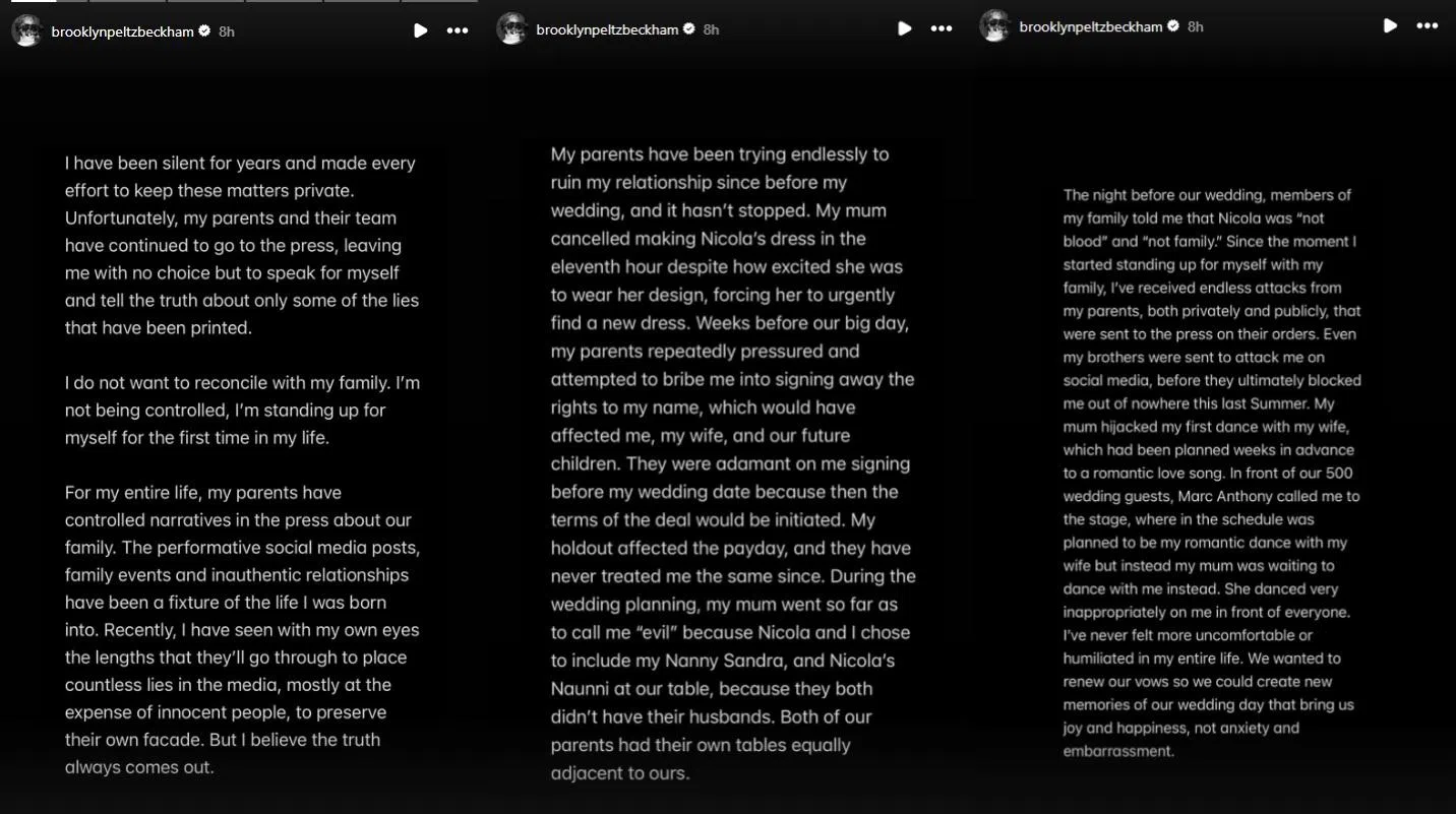 Brooklyn IG原文。（截自Brookyn IG）