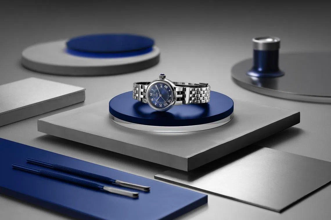 帝舵玫瑰系列最易识别的元素，是在上链表冠上装饰一颗珍贵的圆拱形尖晶石。（帝舵表提供）