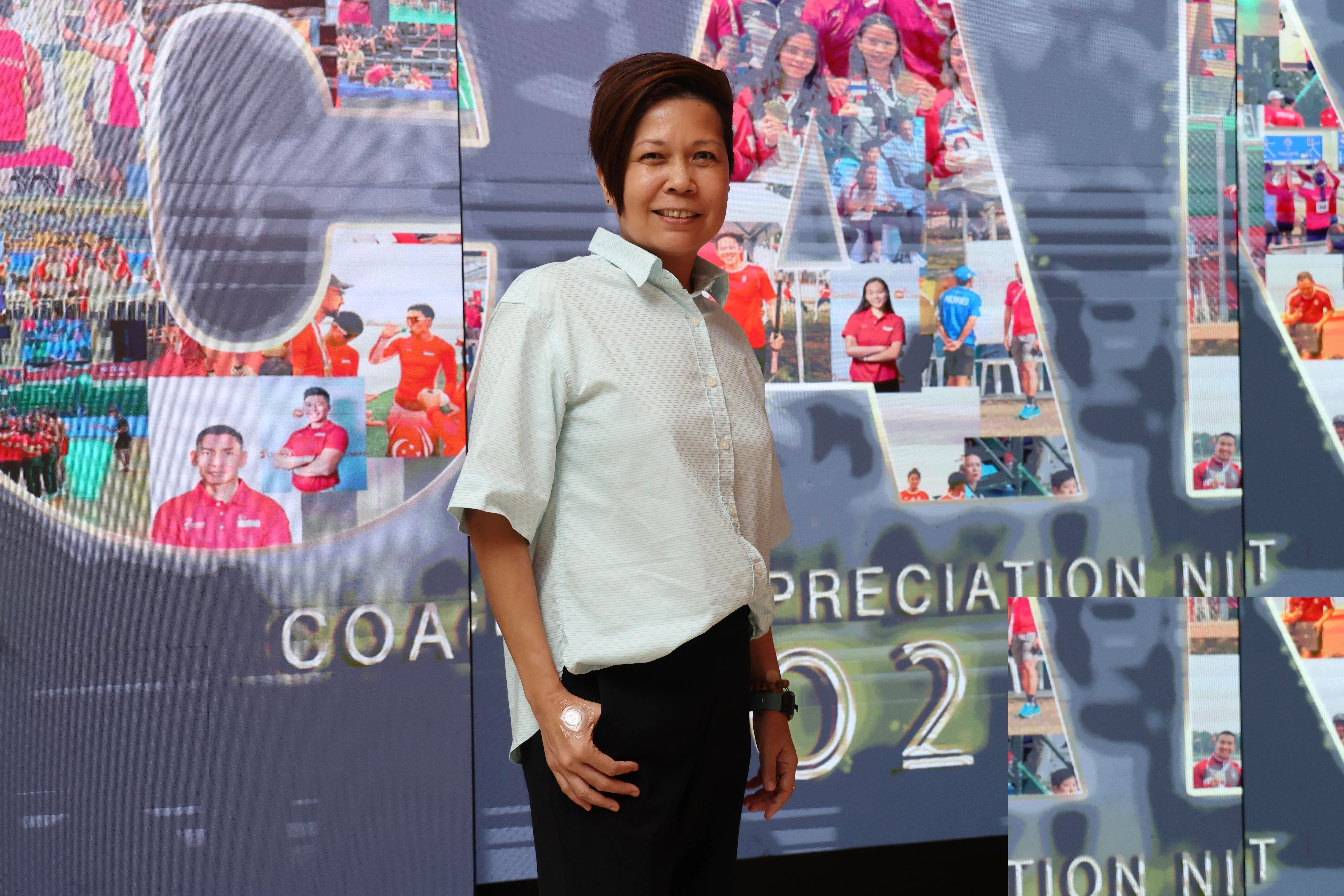 房秀霞是获奖的本土教练之一，她帮助我国前泳将吴蕊思转战射击，让后者在亚细安残运会摘金。（郑一鸣摄）