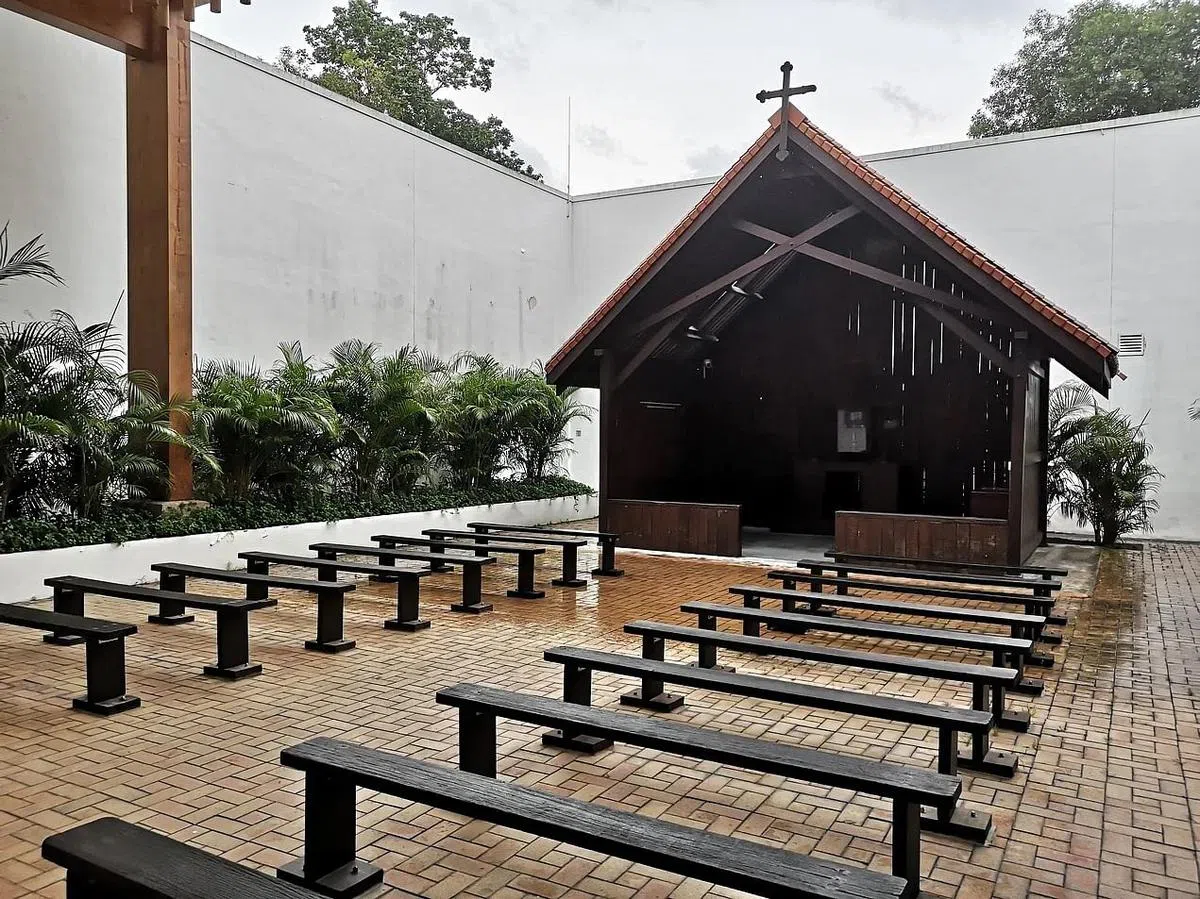 樟宜礼拜堂与博物馆复制二战期间樟宜监狱礼拜堂。（厂商提供照片） 