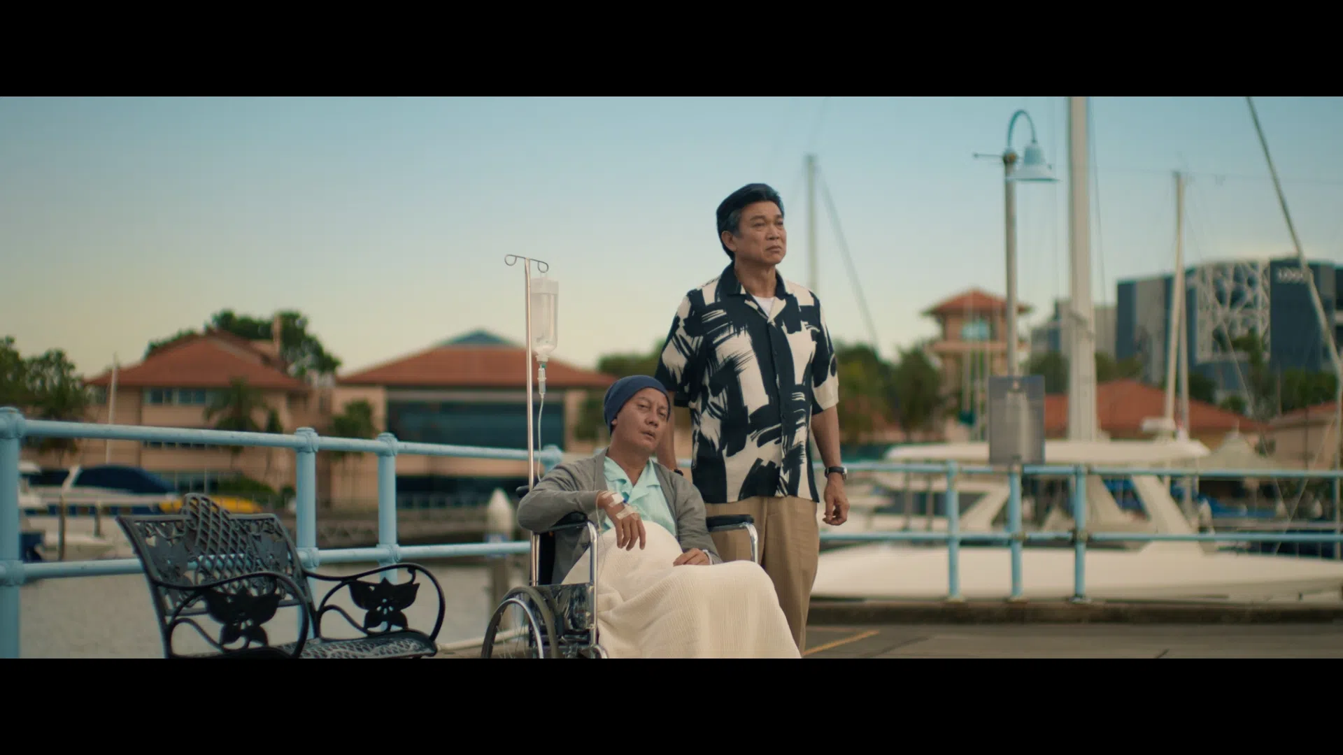 陈汉玮（左）和谢韶光在剧中是病友，两人在生命走到终点前，携手帮助其他病患。（新传媒提供）