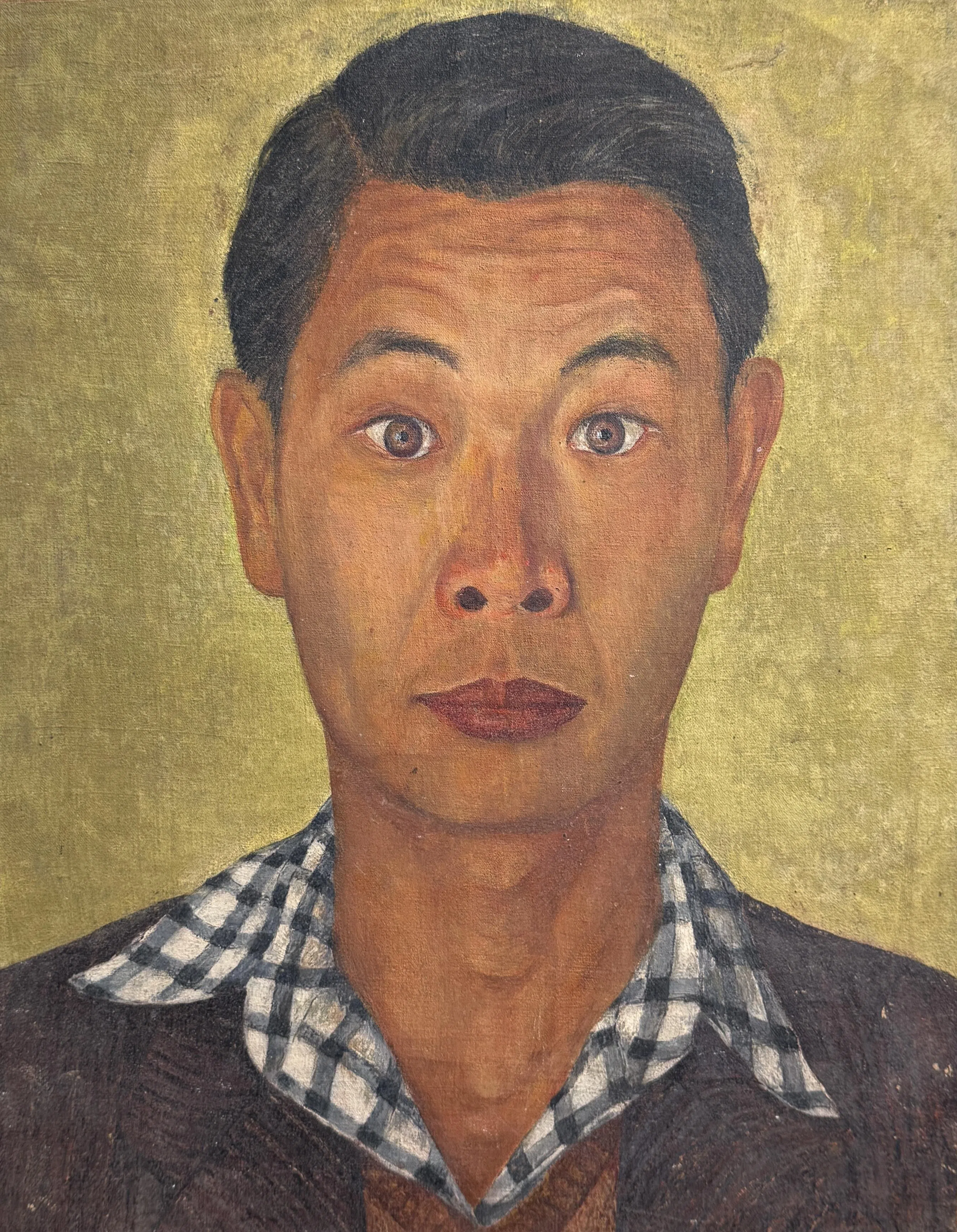 许铁生油彩自画像（1939-1940）。（品艺画廊提供）