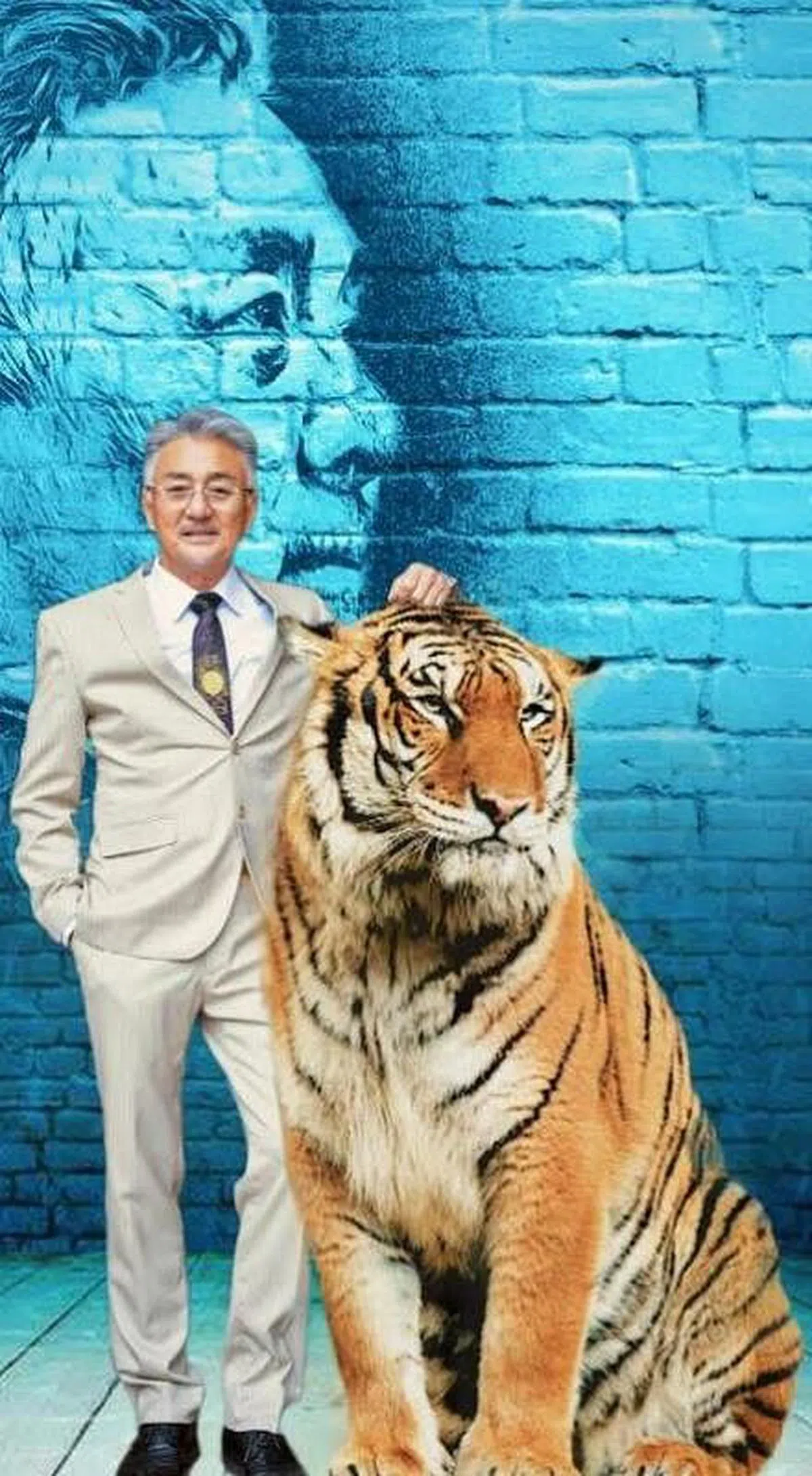 吴岱融拍网络剧《黑金风暴》。（网络）