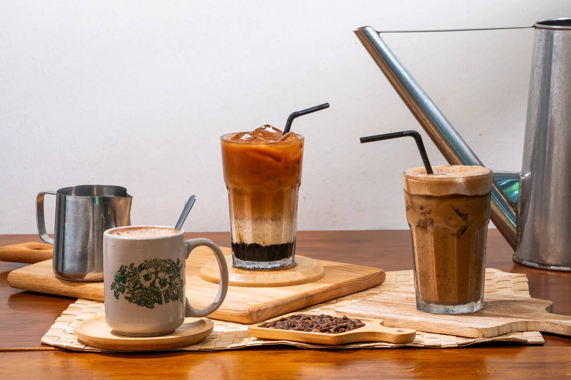 福气饮品的选择单单种类就有13种，其中要属咖啡最受欢迎。（图/福气安康提供）