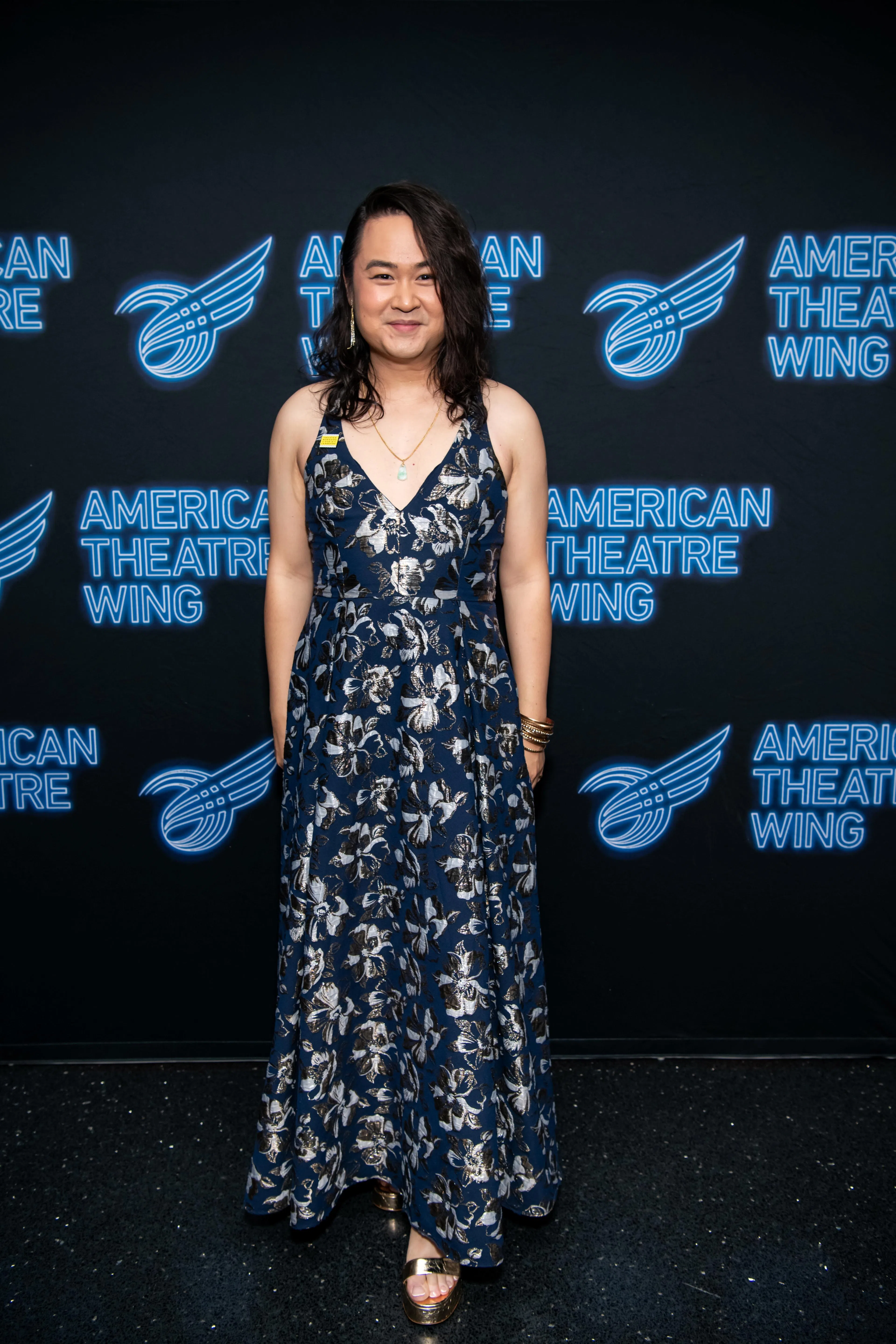 黄智阳在美国出席音乐活动时，以女装扮相现身。（Natalie Powers提供）