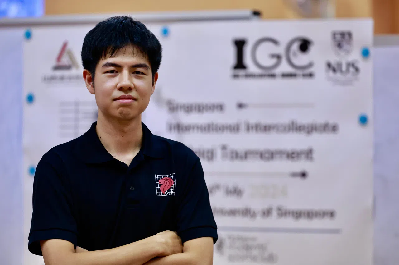 比赛主办方核心成员，新加坡国立大学棋牌社主席罗天佑感叹，因为没有经验，举办这次比赛不容易。（特约摄影陈来福）