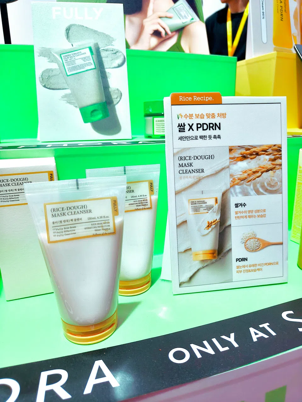 PDRN成为各品牌展台频繁出现的关键词。（李雅歌摄）