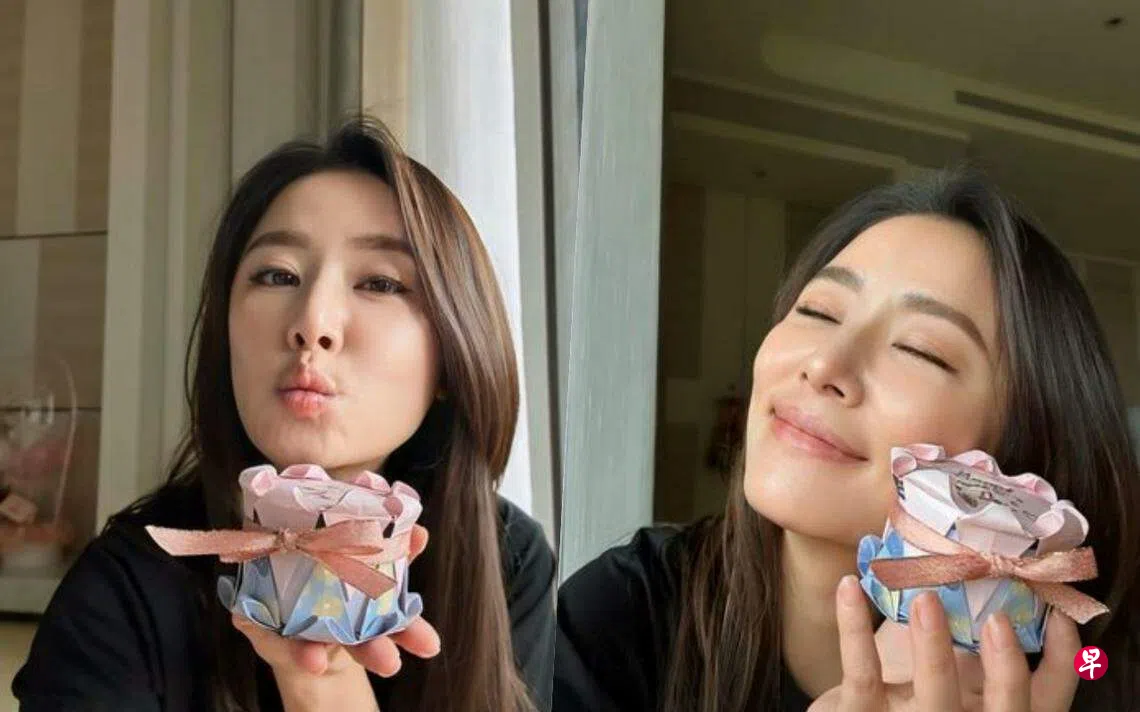 林心如收7岁女儿手工礼英文告白信超感动| 联合早报