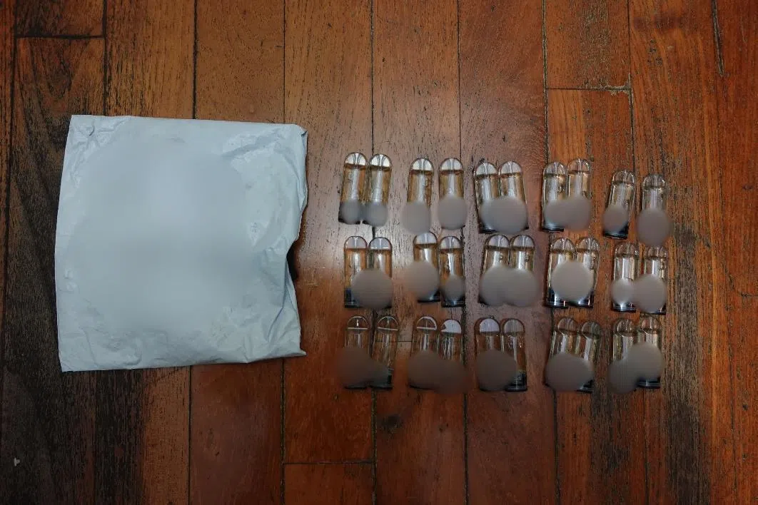 经化验，被查获的116个烟弹证实含有依托咪酯。（卫生科学局提供）