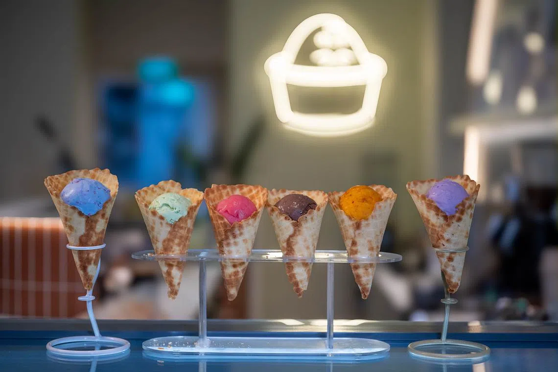 Momolato招牌的意大利雪糕口味达24种，任君选择。（品牌提供）