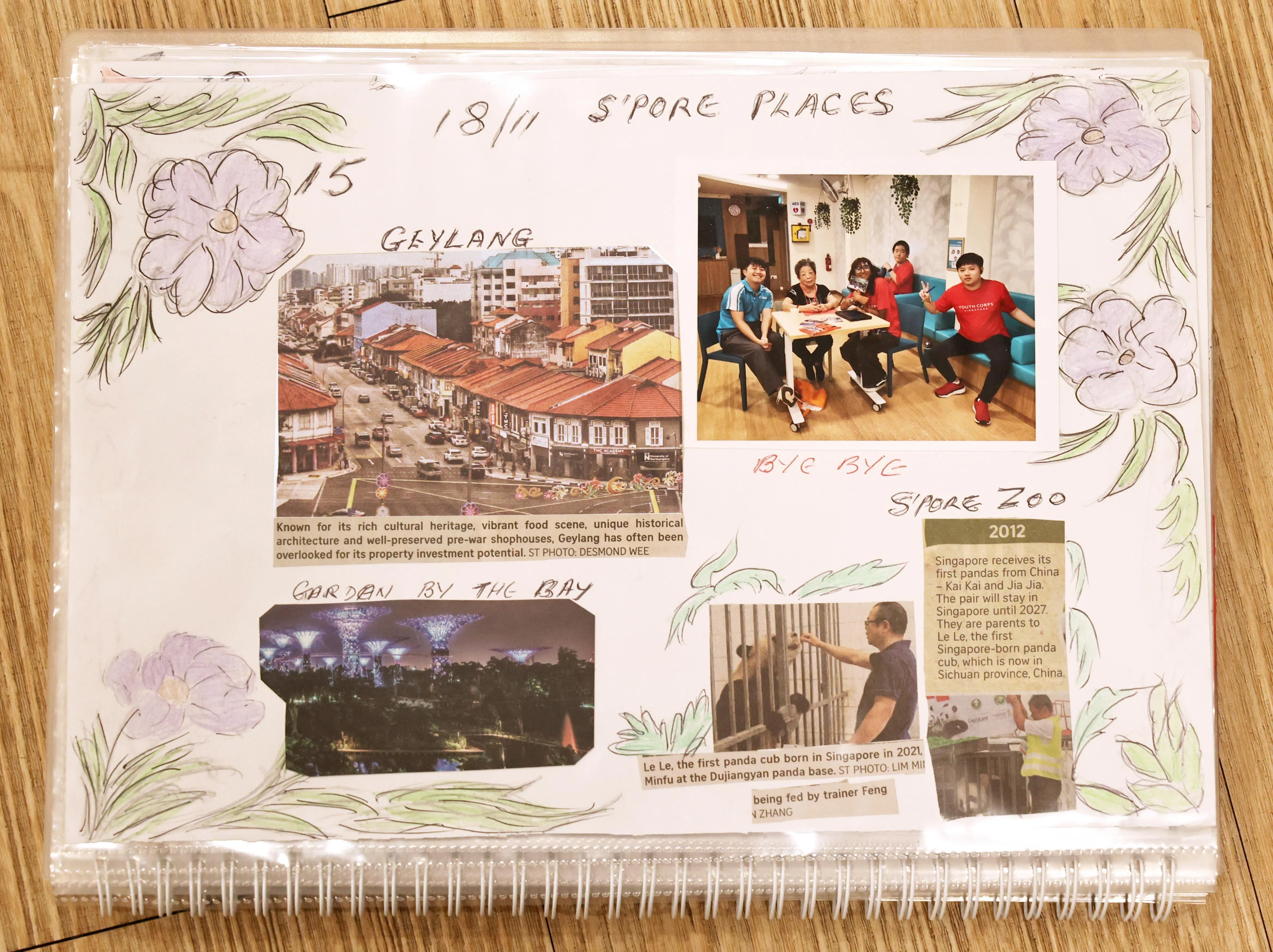 认知训练的讨论主题包括时尚、交通及本地街区的今昔对比。（周国威摄）