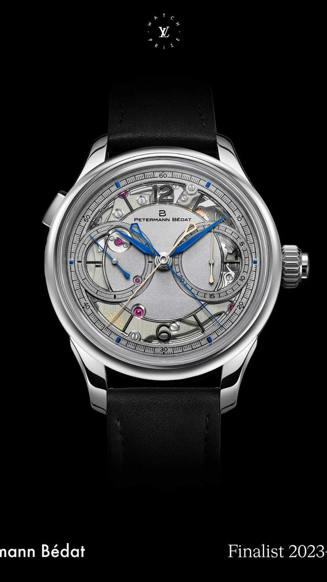 Petermann Bedat腕表Chronographe Rattrapante是一款计时码表。（品牌提供）
