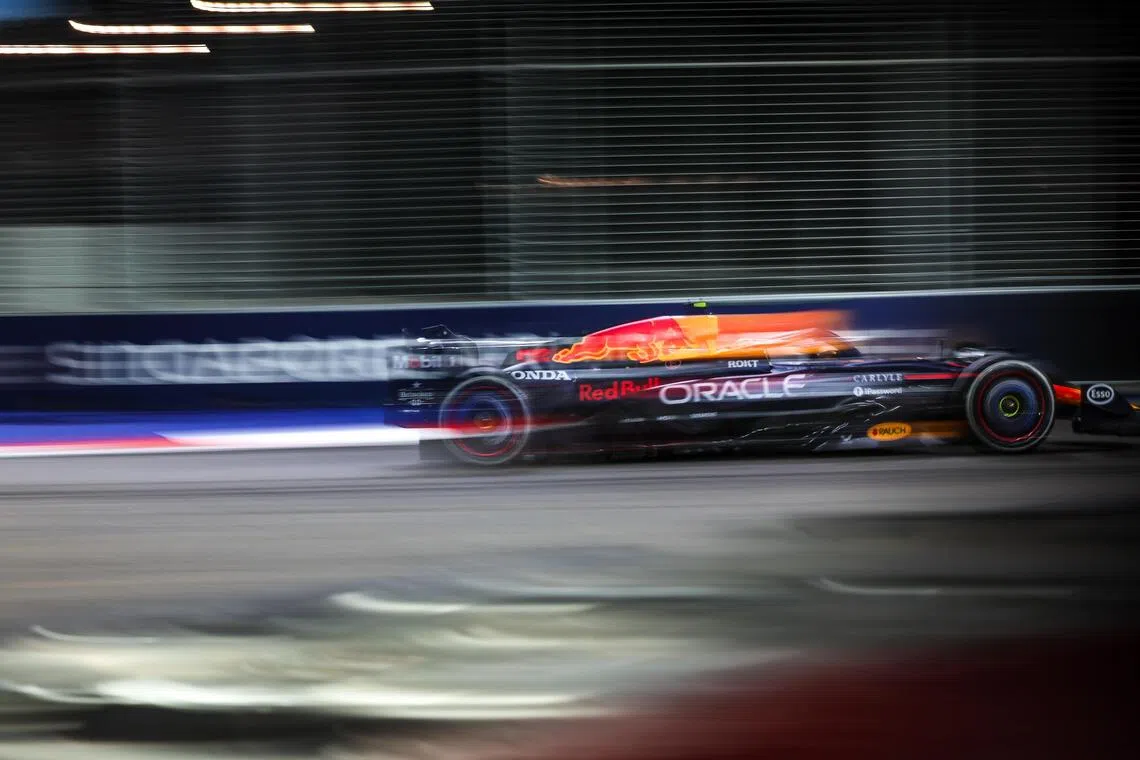 费斯塔彭在2025年新加坡大奖赛未能夺冠，这仍是他唯一还为无法征服的赛道。（张俊杰摄）