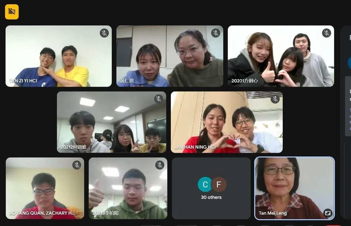 新台学子跨越屏幕的交流，就是为了在接地气的人间烟火中，照见彼此对生活的热爱。（图片由华中提供）