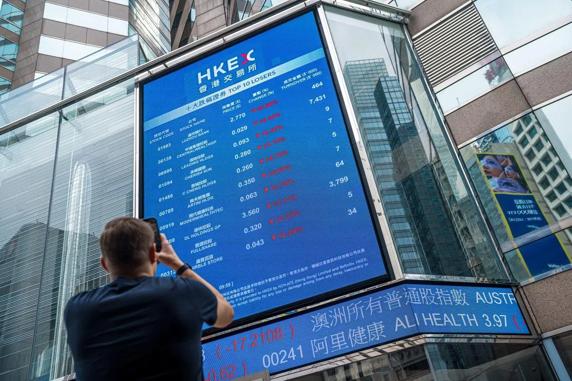 受美国对等关税影响亚太股“满江红”仅港沪深幸免| 联合早报