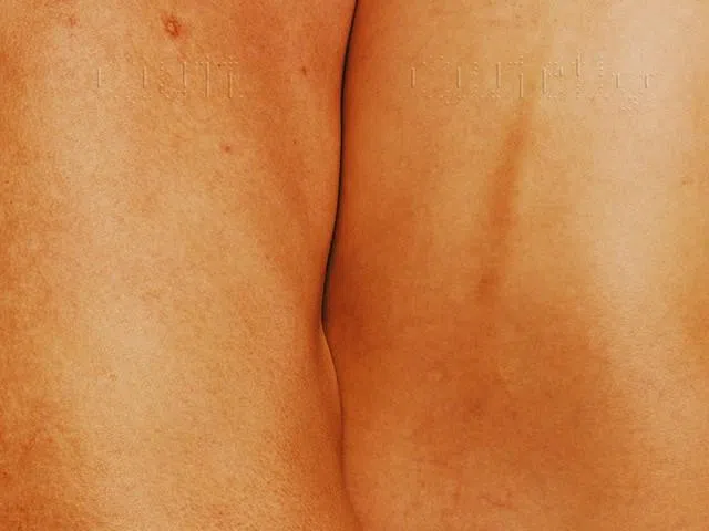 “Quit Quietly”封面的刻意裁切，让人无法辨认是身体哪个部位，引起歌迷的好奇。（互联网）