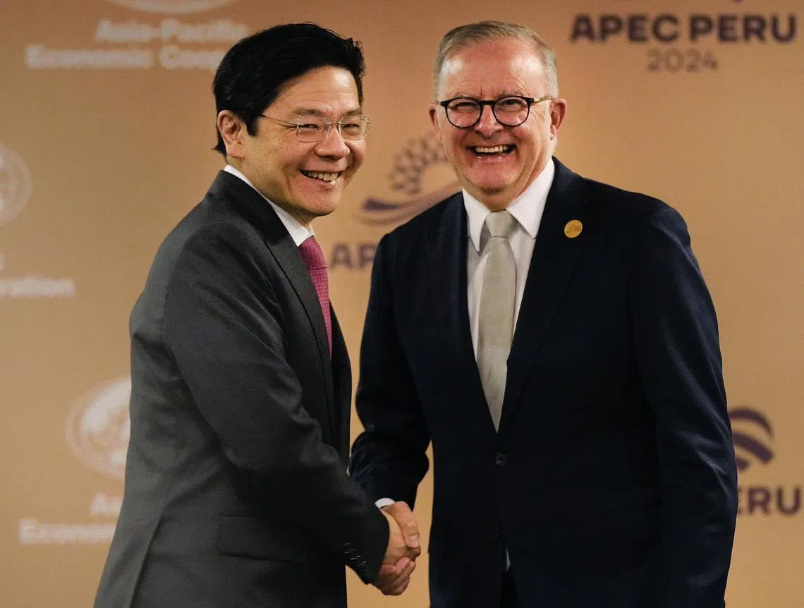 黄循财总理与澳洲总理阿尔巴尼斯通话时，表示期待在今年迟些时候举行的新澳领袖级会议上会面，并配合两国建交60周年，推展下一阶段的全面战略伙伴关系。（取自黄循财总理脸书）