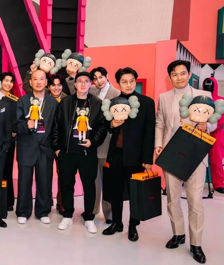 Kaws再度为《鱿鱼游戏》设计公仔。（互联网）