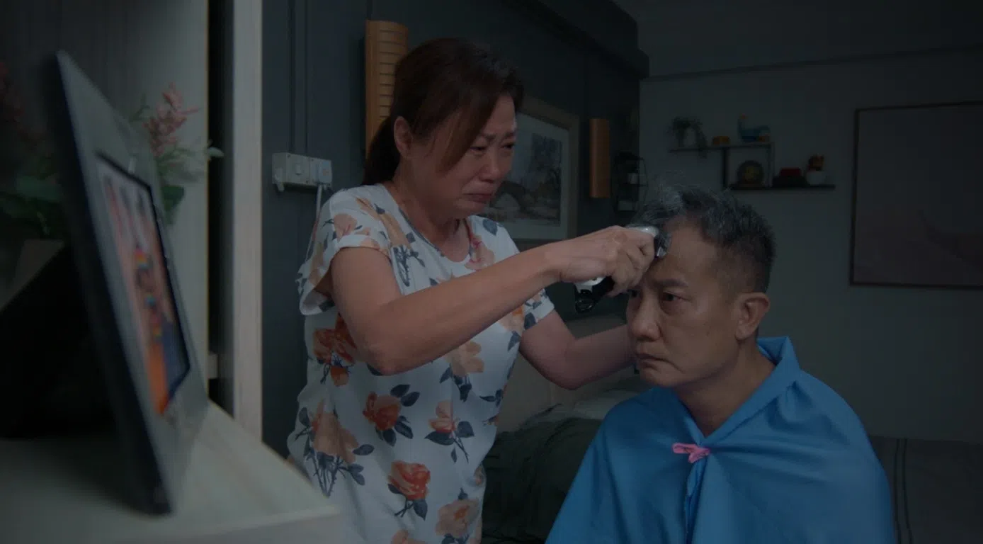 陈汉玮（右）和向云（左）演夫妻。（新传媒提供）