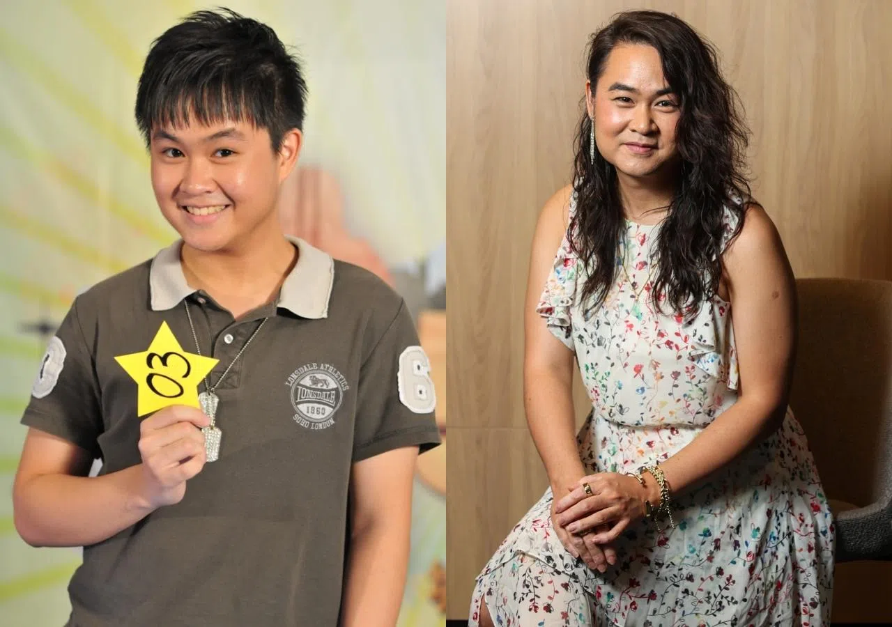 黄智阳从当年的小男生（左图）蜕变成今天成熟自在的样子，一路走来不易却也坚定。（档案照、白艳琳摄）