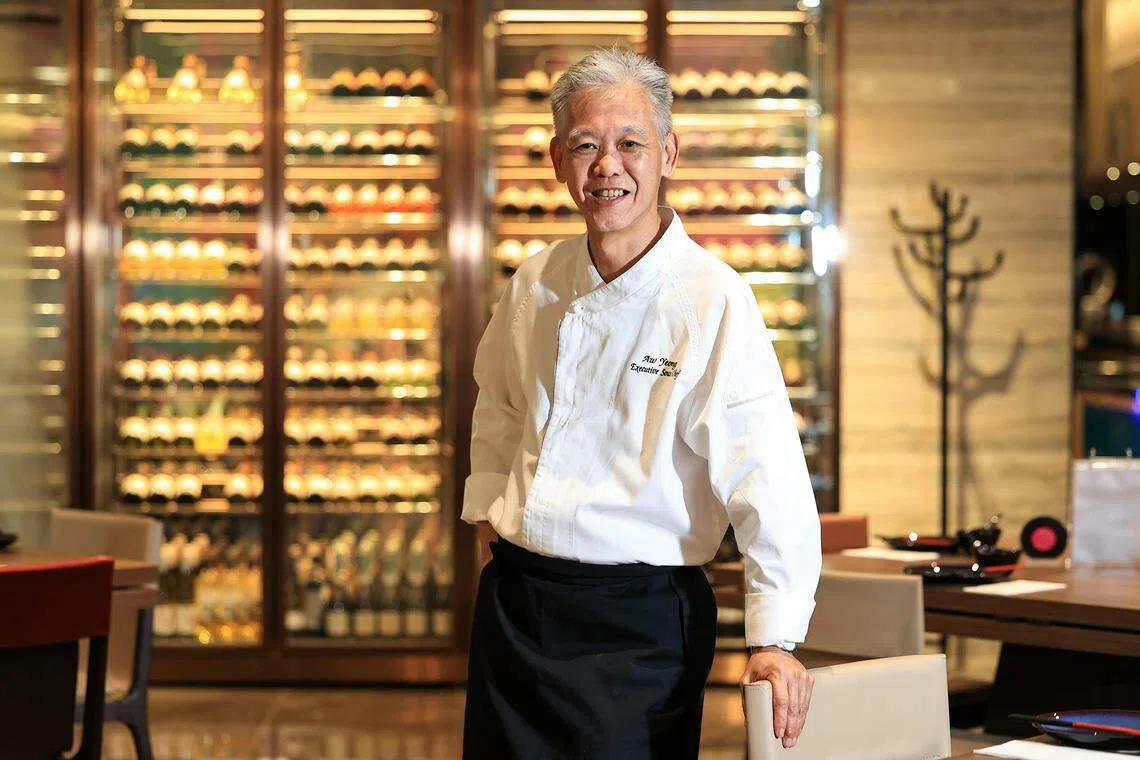 诺维那雅乐轩酒店行政副总厨欧阳健擅长粤菜，重视基本功。（吴先邦摄）