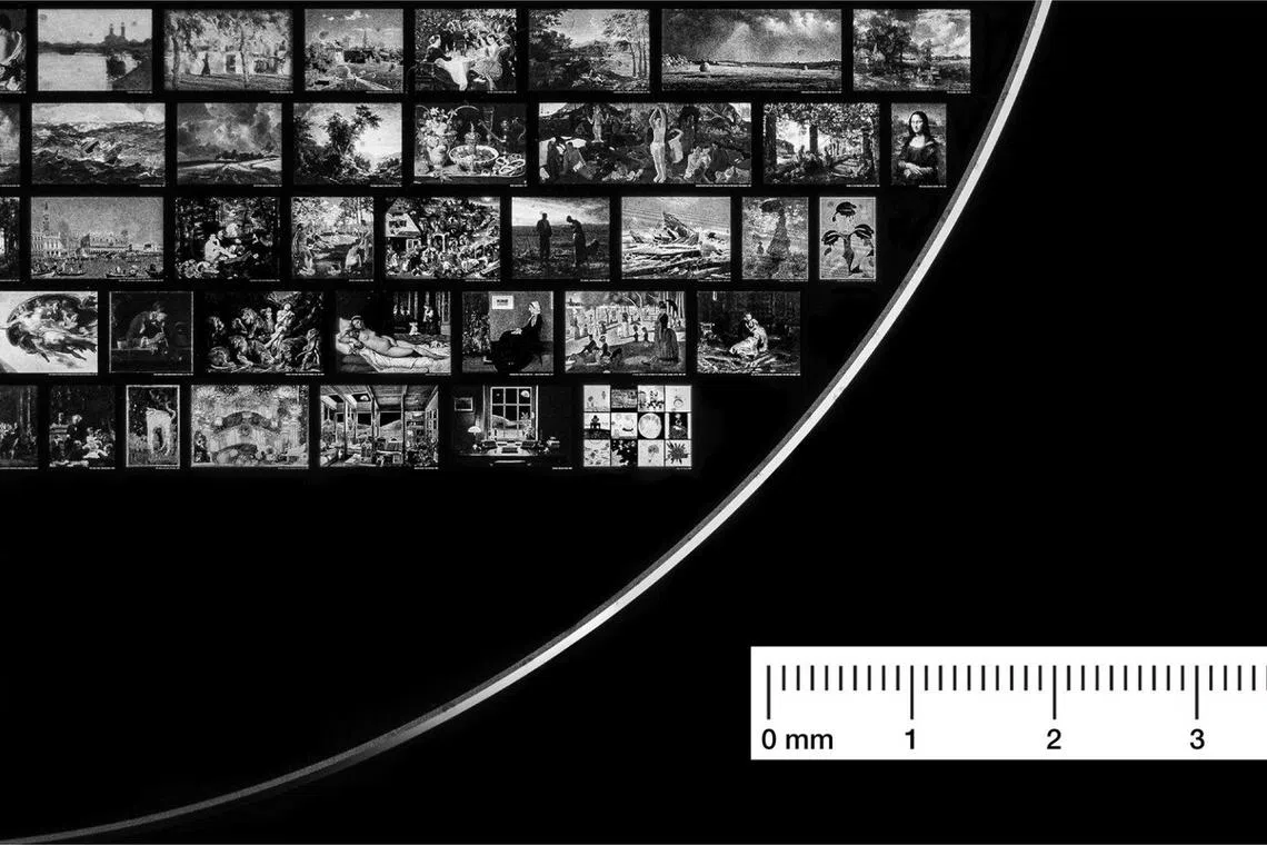 Monolith表背记忆盘上精心挑选的作品涵盖文化珍品。（Barrelhand提供）
