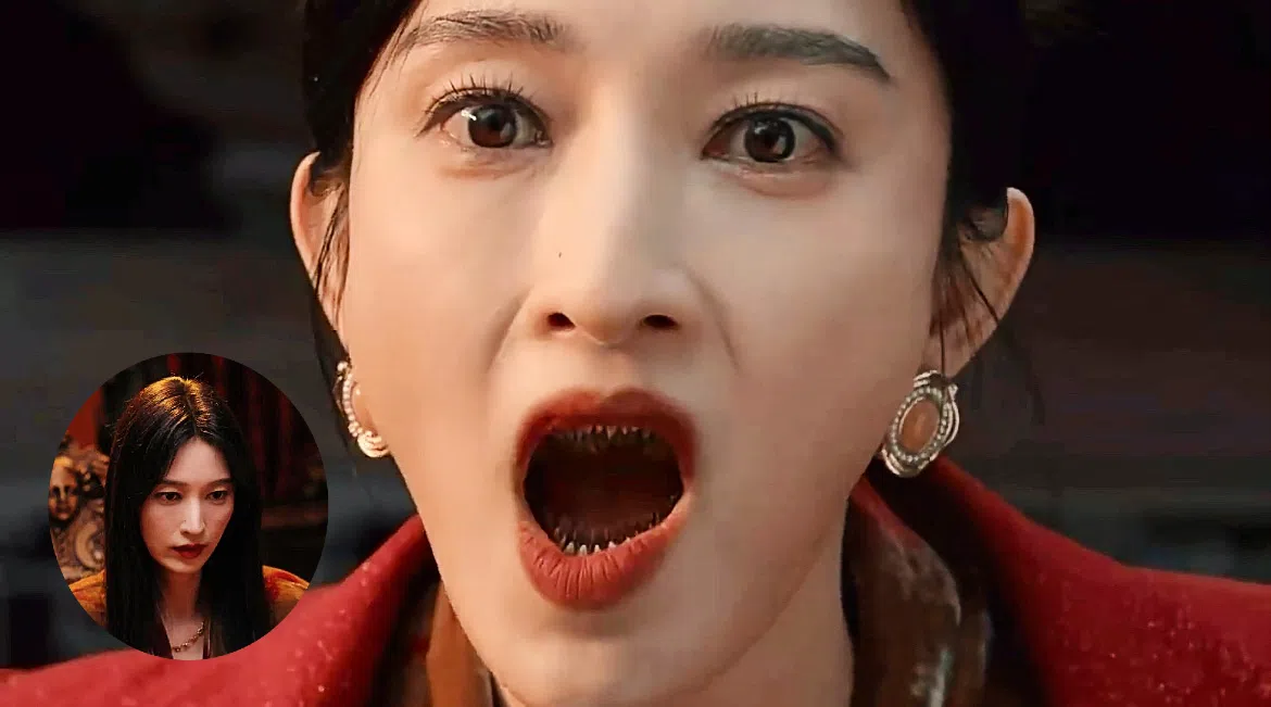 张俪剧中真实身份是地枭首领，露出真面目的一场戏吓到不少网民。（取自剧集微博）