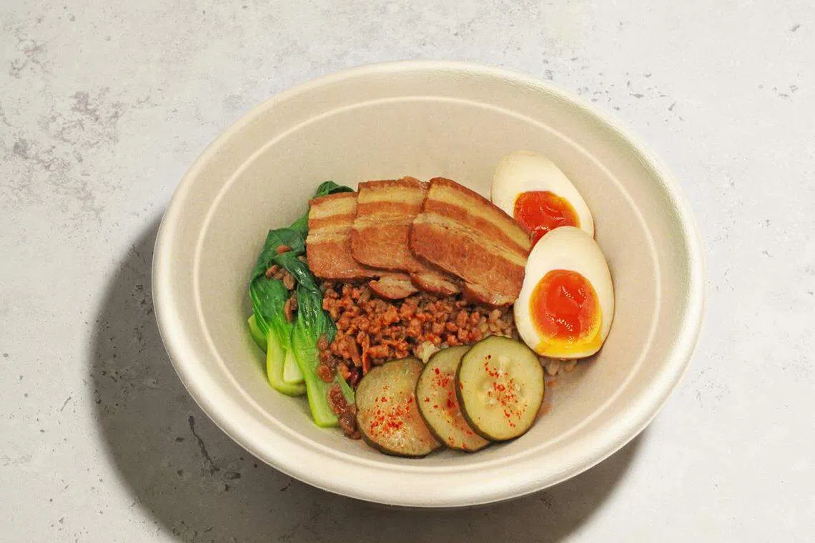 新推出的“Taipei”是健康版台湾卤肉饭。（餐馆提供）