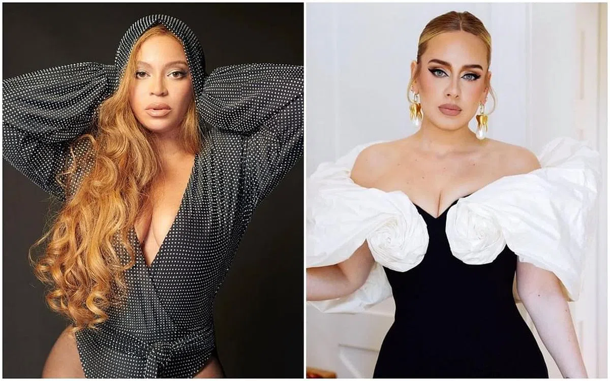 Beyonce与Adele都是格莱美常胜军。（互联网） 