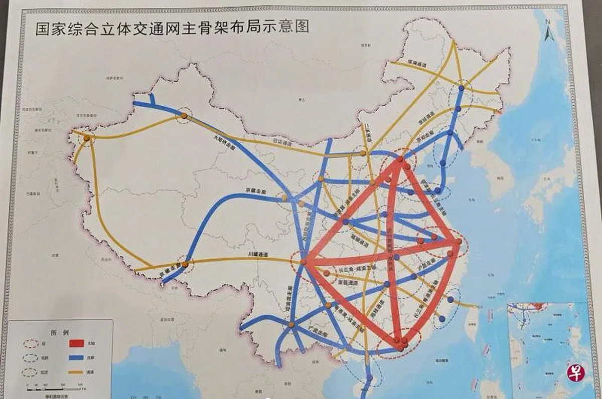 据《人民日报》今年3月1日报道，中国大陆国务院新闻办公室当天在新闻发布会上介绍《国家综合立体交通网规划纲要》，并在微博上发布“国家综合立体交通网主骨架布局示意图”，显示一条福建至台北的“通道”。（ 《人民日报》 微博）