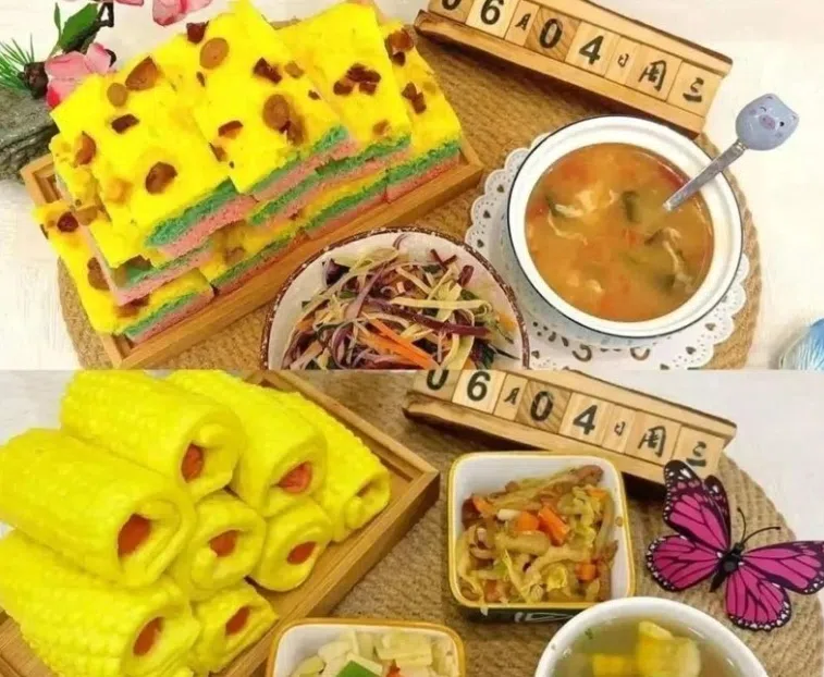 经彩绘颜料染色的食品外观异常鲜艳。（互联网）