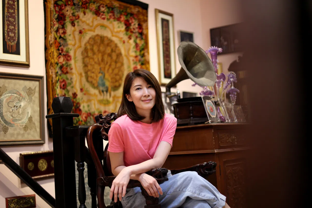 欧萱说：“很少有演员能在16年后，再次饰演同一个角色。”（龙国雄摄）