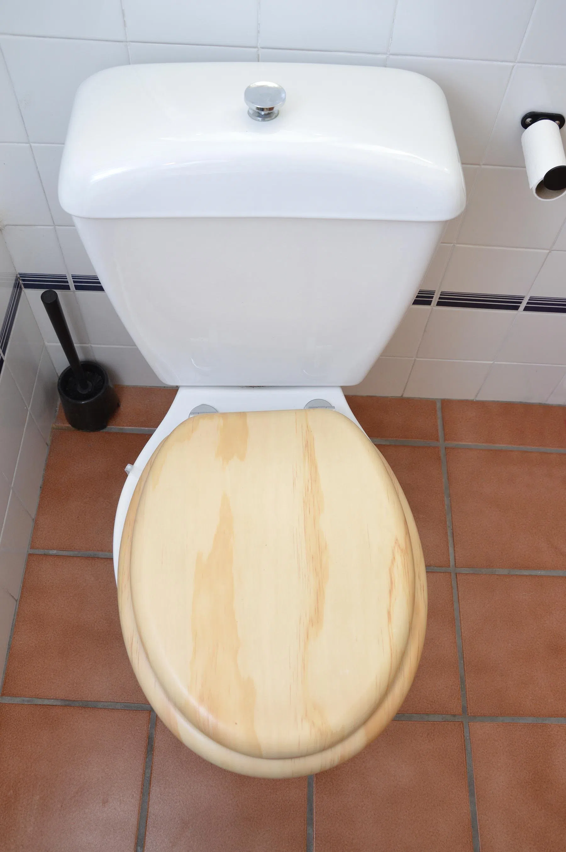 马桶与地板的颜色应该有所对比，马桶盖的颜色也应该与马桶不同，让失智症人士更容易辨识。（iStock图片）